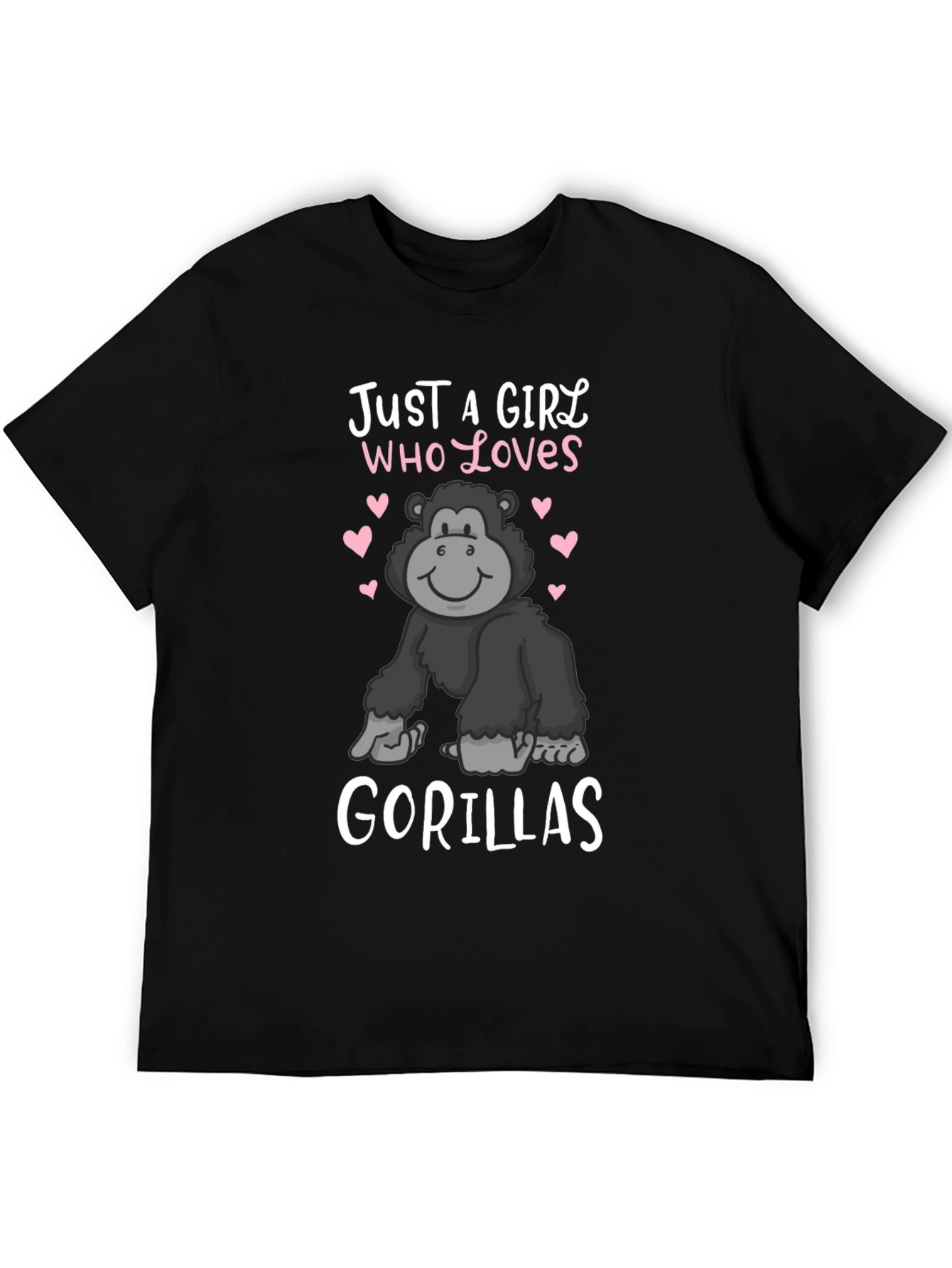 Girl Who Loves Gorillas T-Shirt