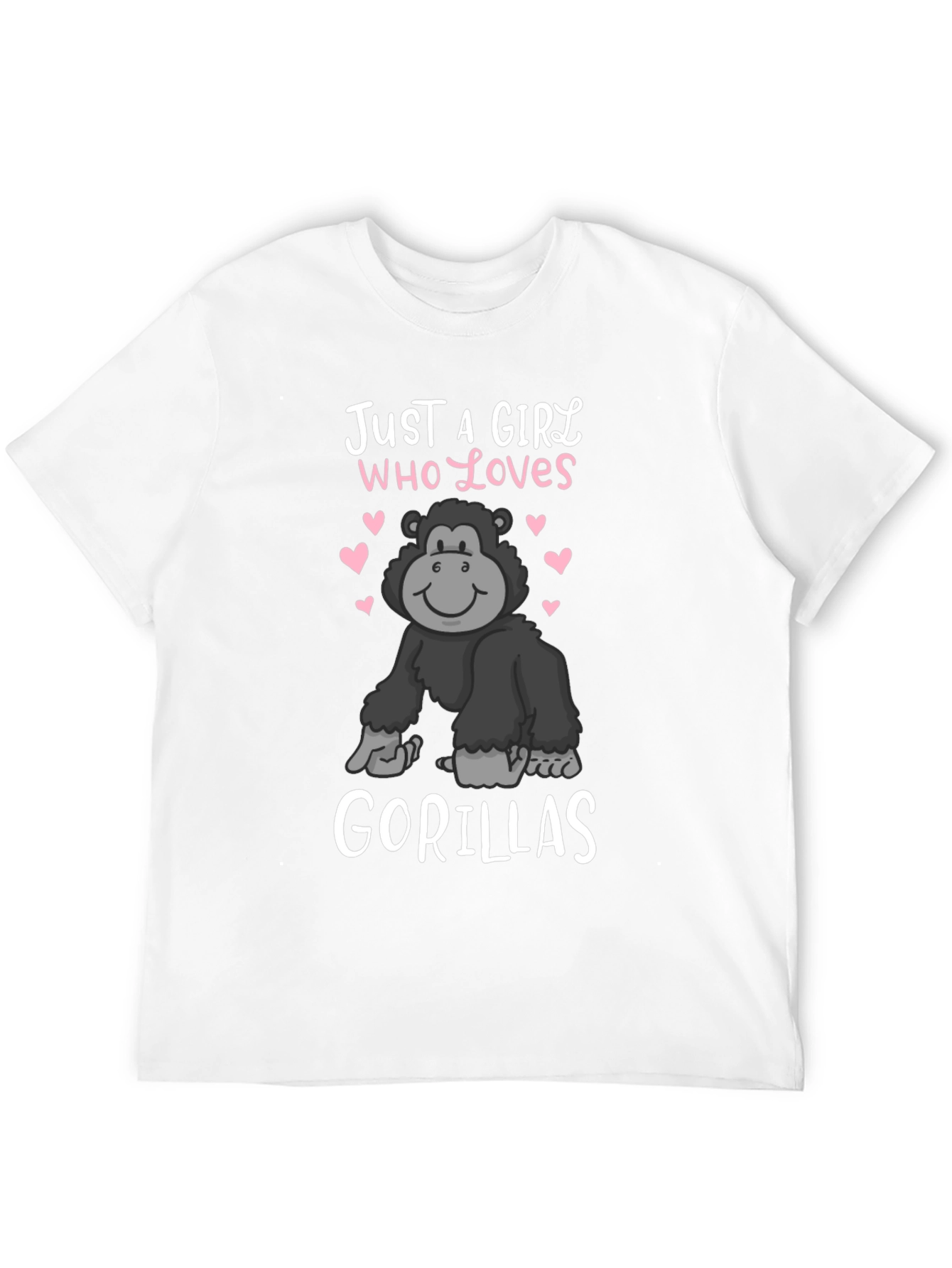Girl Who Loves Gorillas T-Shirt