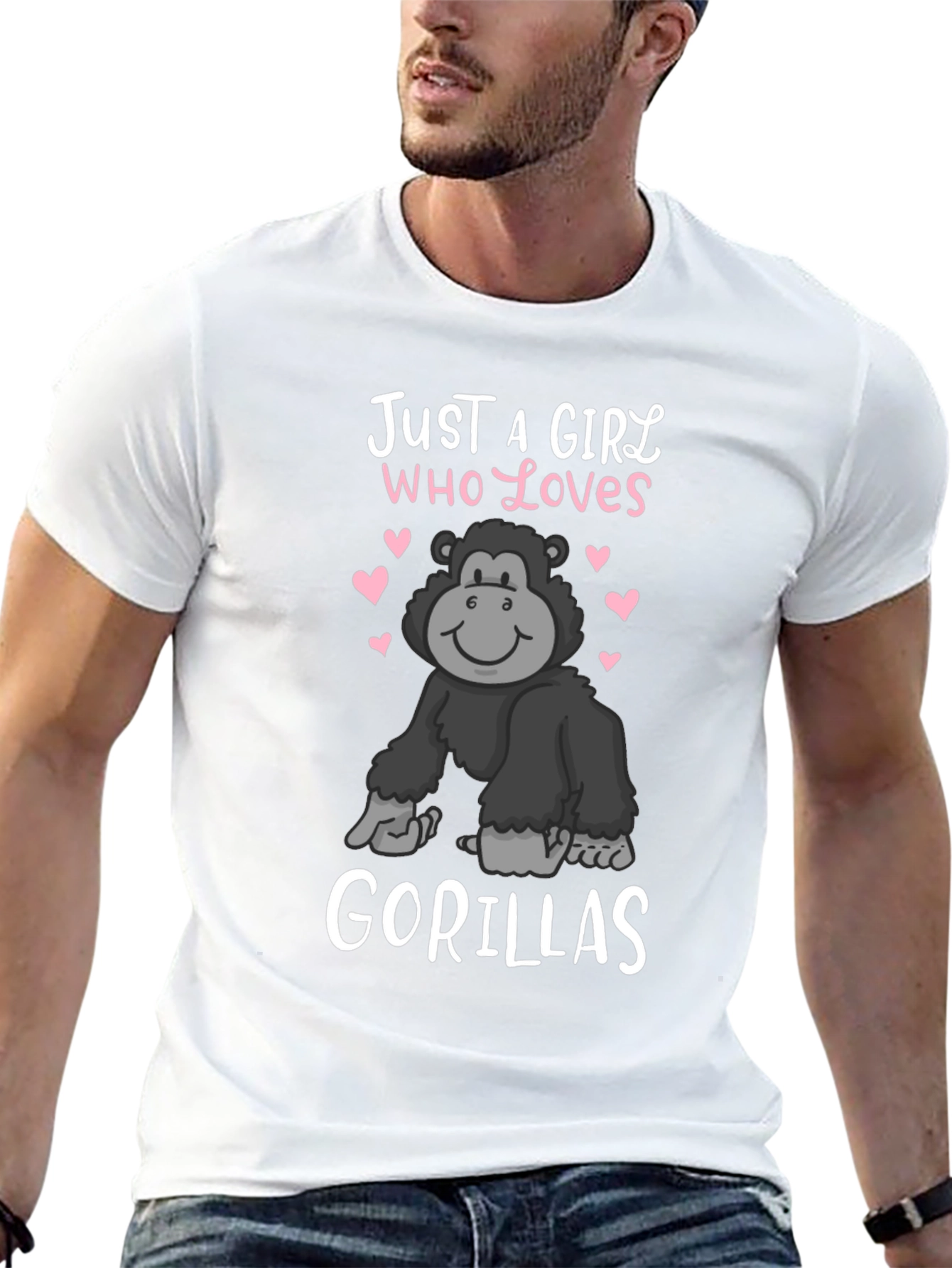 Girl Who Loves Gorillas T-Shirt