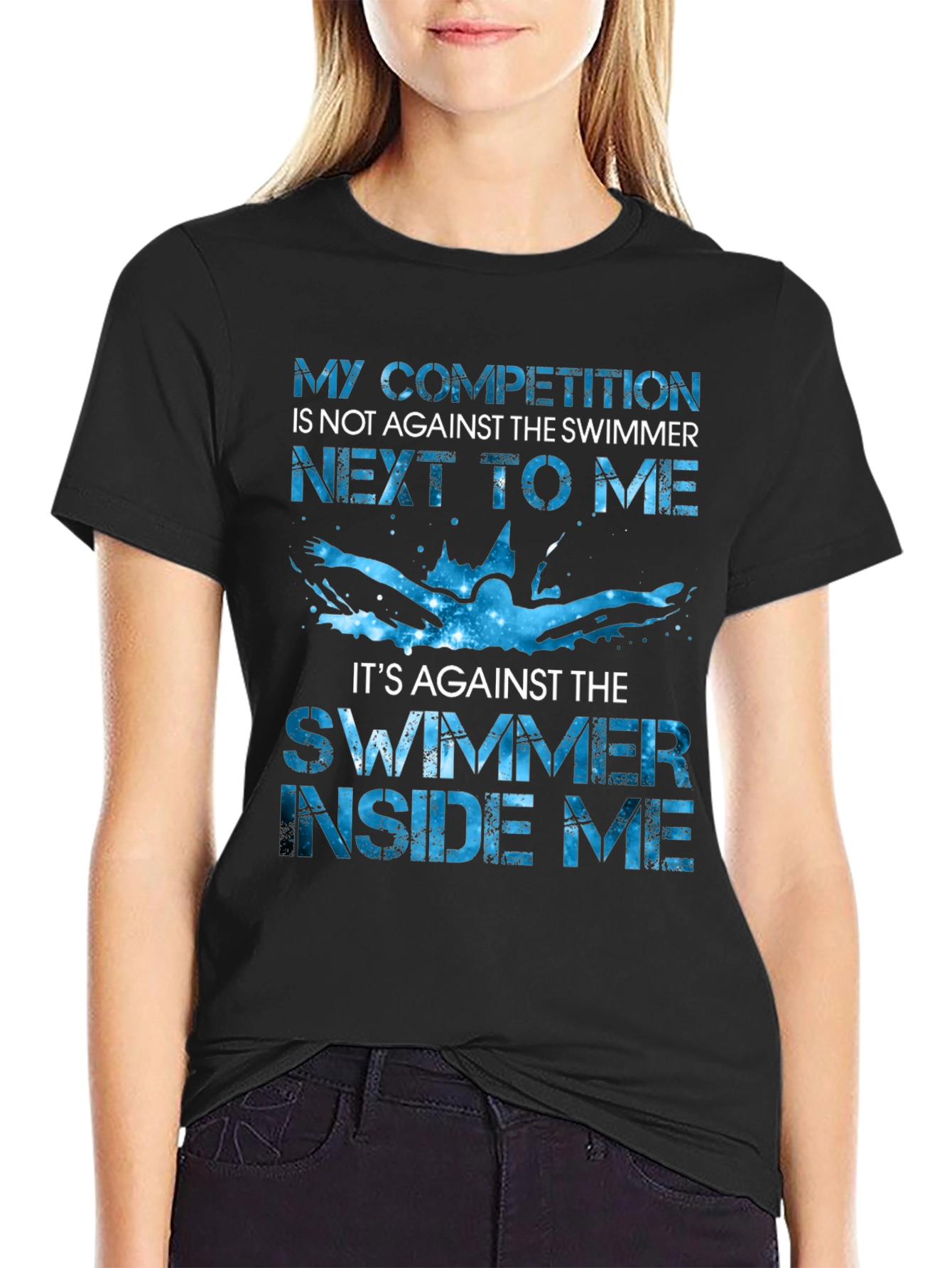 Swimmer Competition Graphic Tee