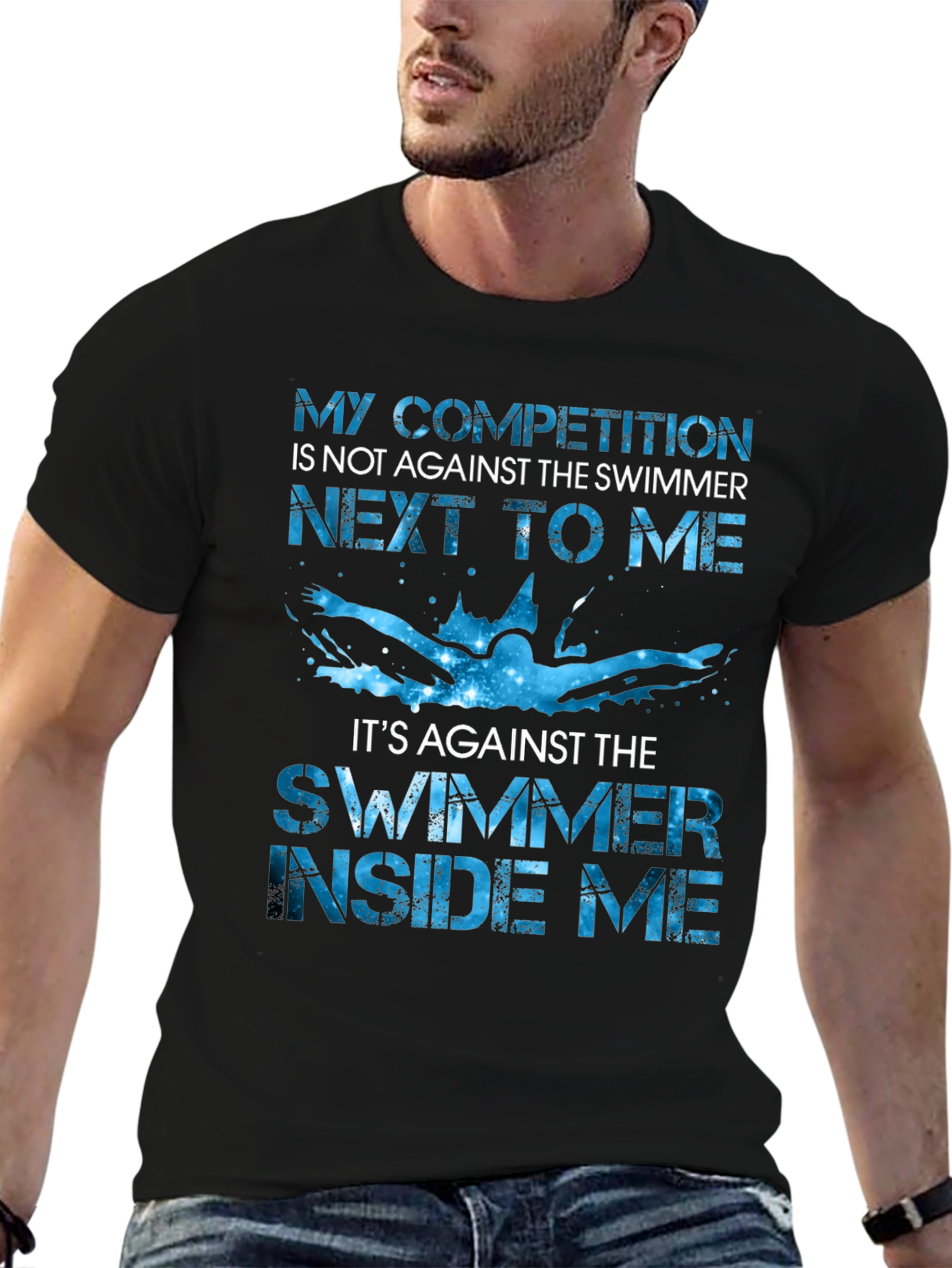 Swimmer Competition Graphic Tee