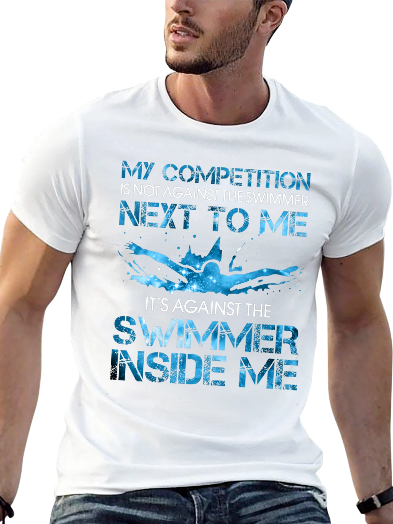 Swimmer Competition Graphic Tee