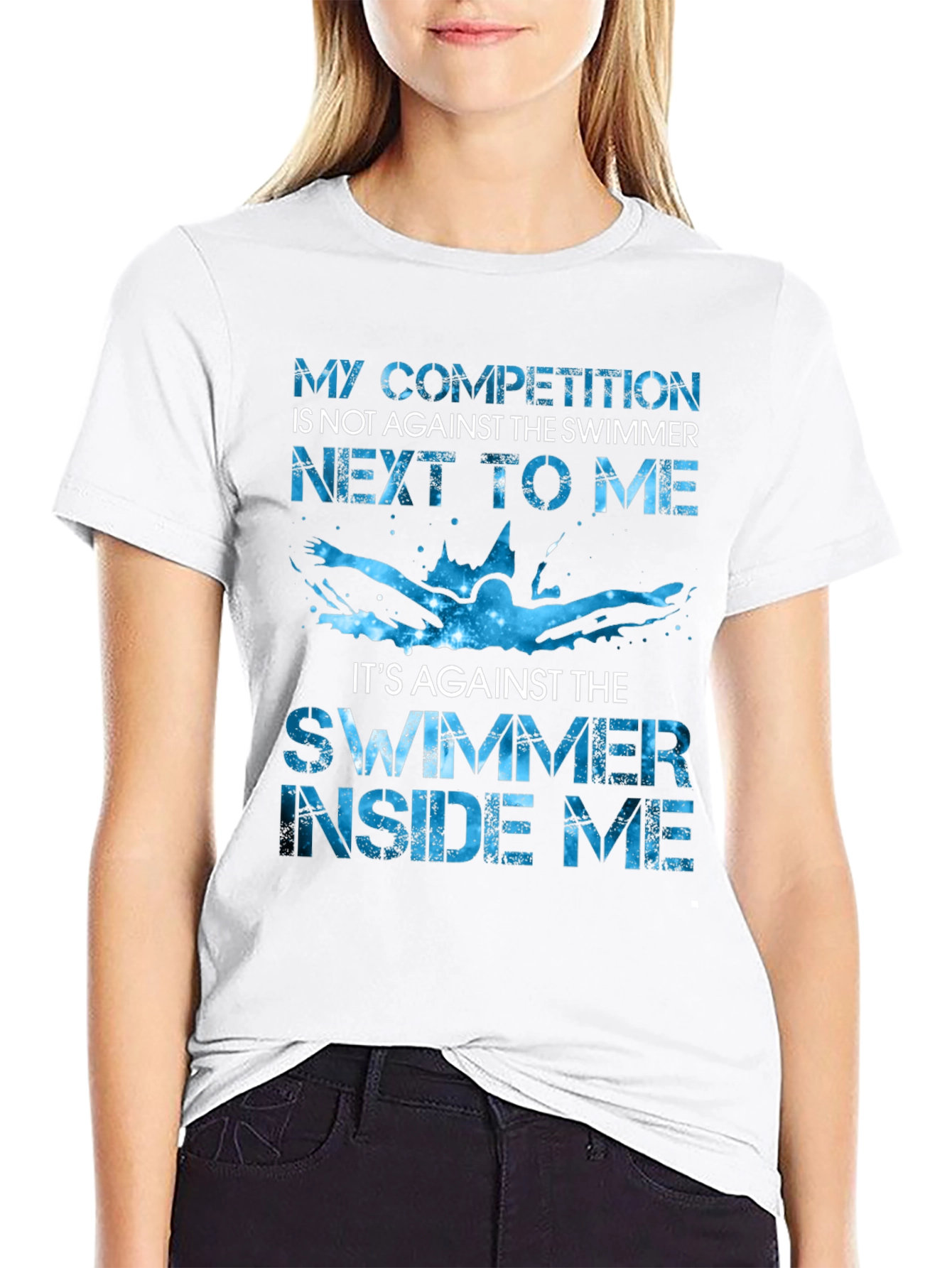 Swimmer Competition Graphic Tee