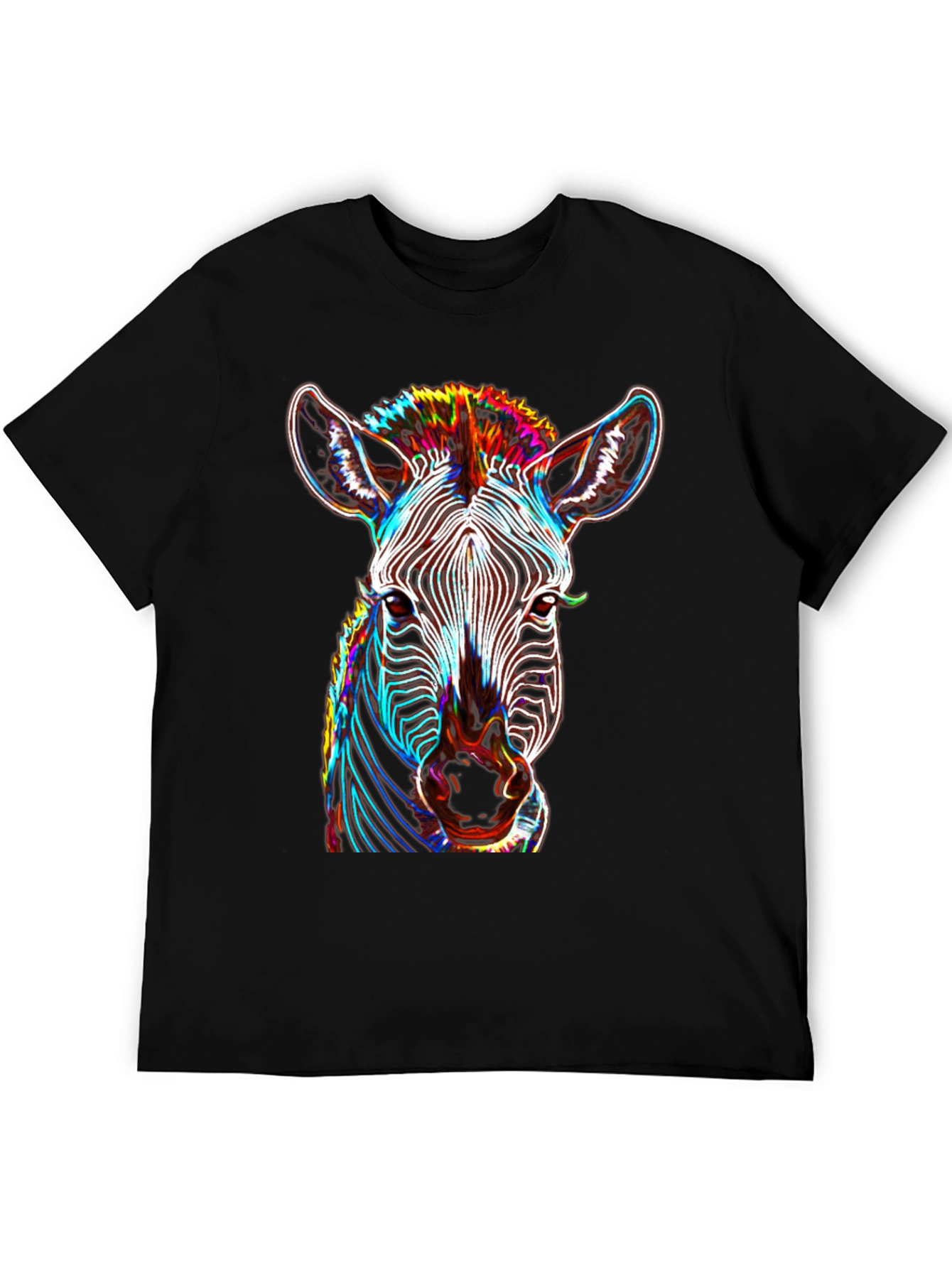 Zebra Graphic Tee - Bold Neon Animal Print