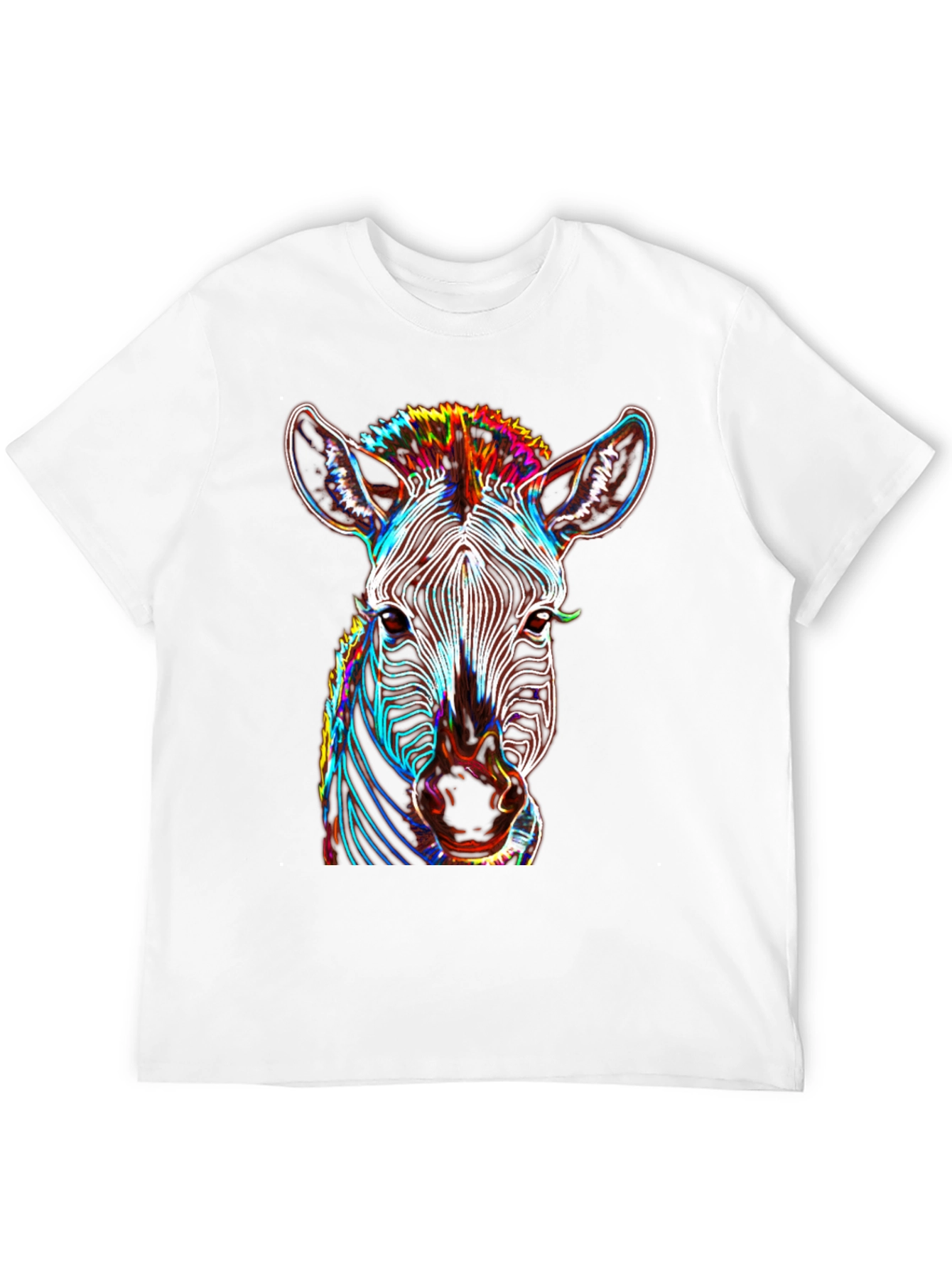 Zebra Graphic Tee - Bold Neon Animal Print