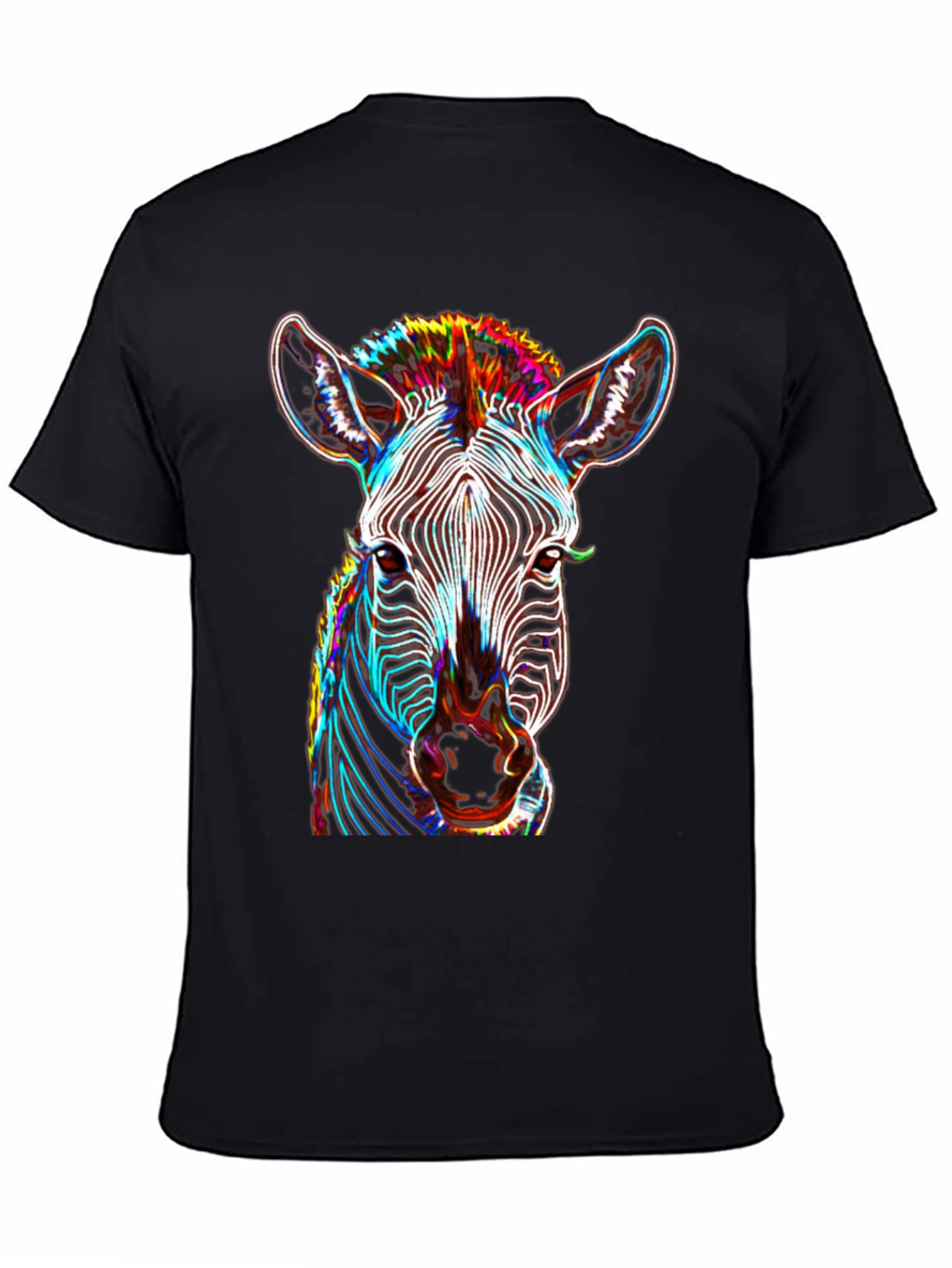 Zebra Graphic Tee - Bold Neon Animal Print