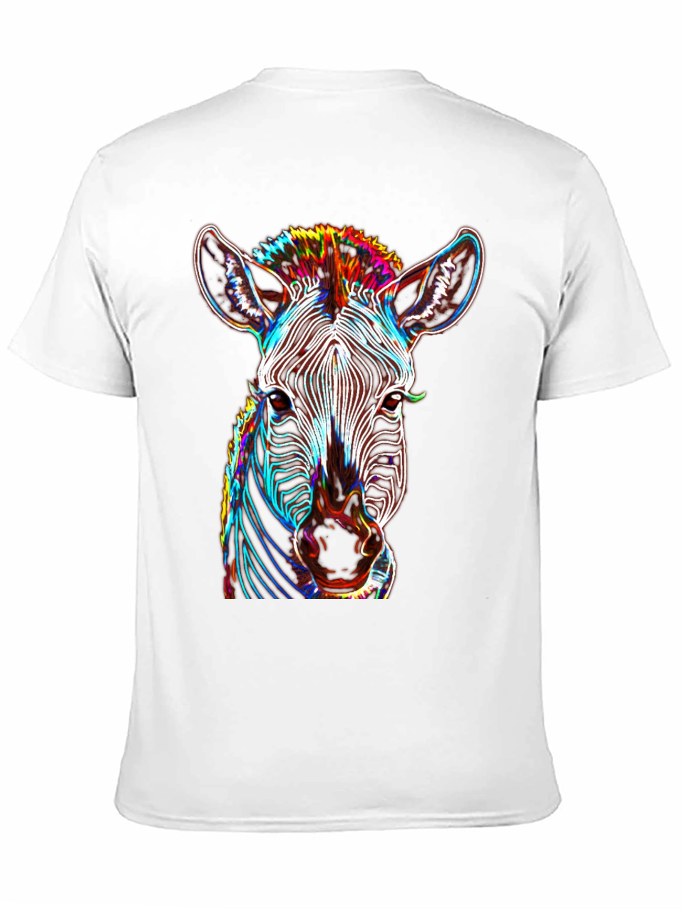 Zebra Graphic Tee - Bold Neon Animal Print
