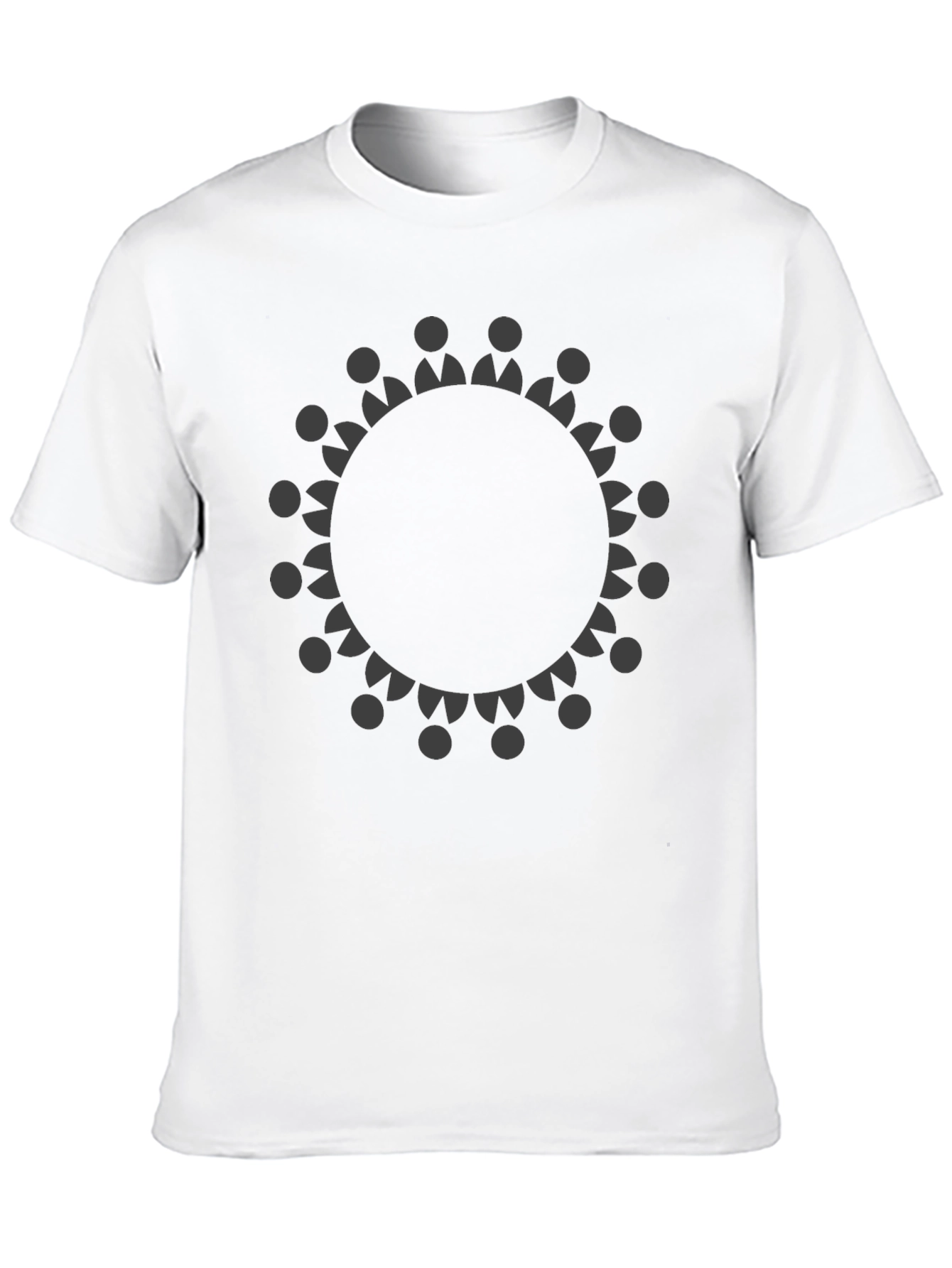 Community Circle Graphic Tee - Black Cotton T-Shirt