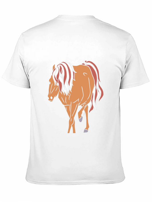 Horse Graphic Tee - Black