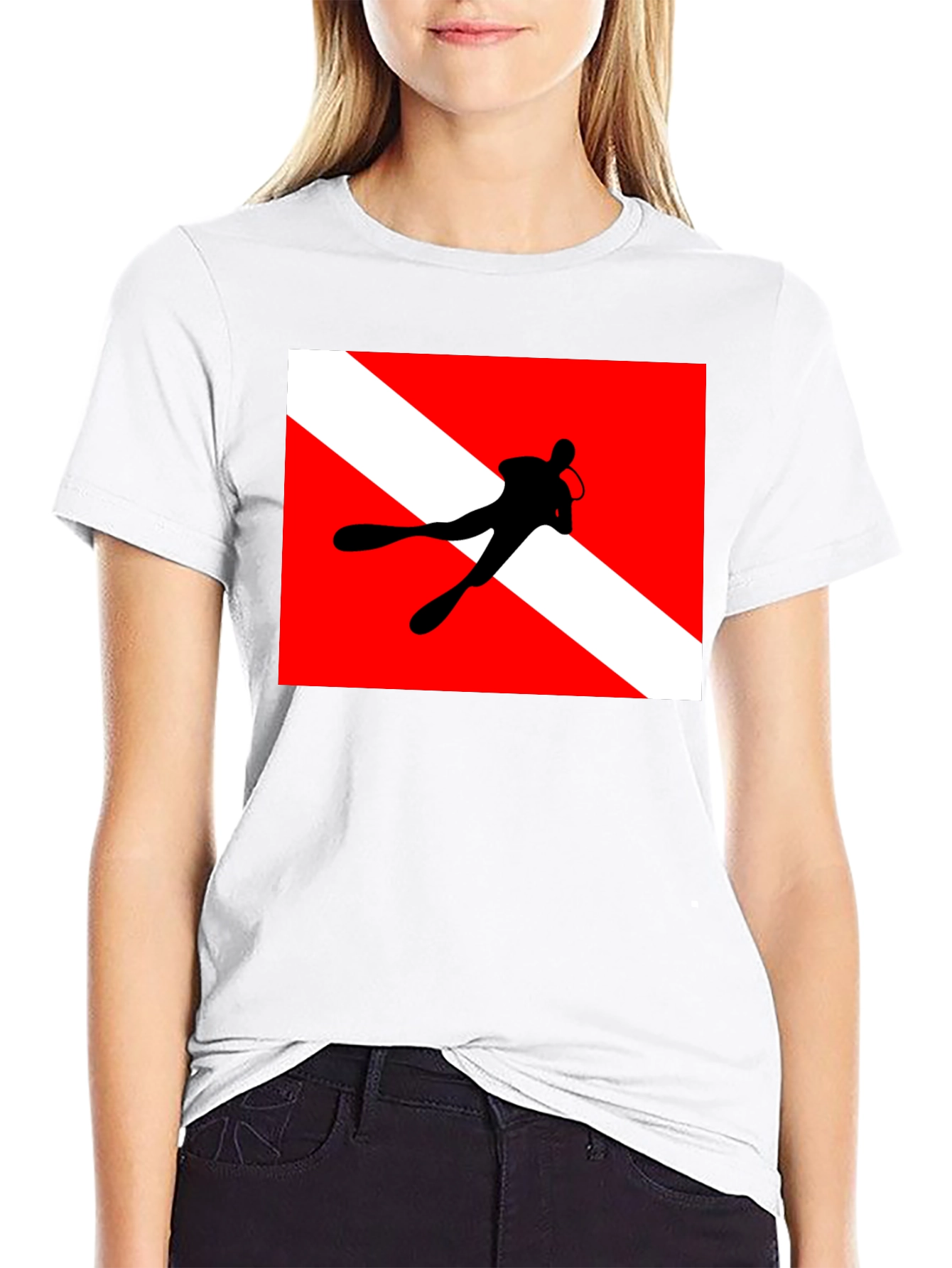 Diver Down Flag Graphic Tee - Scuba Diving Shirt