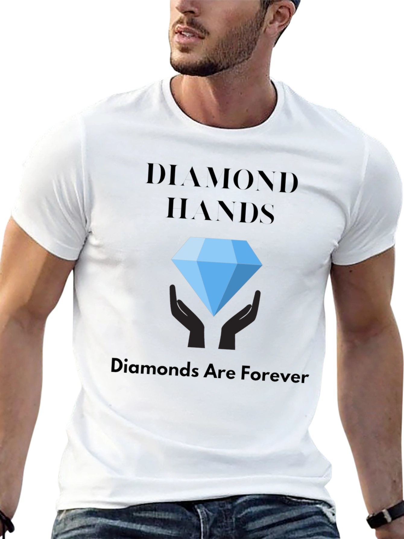Diamond Hands Graphic Tee - Diamonds are Forever