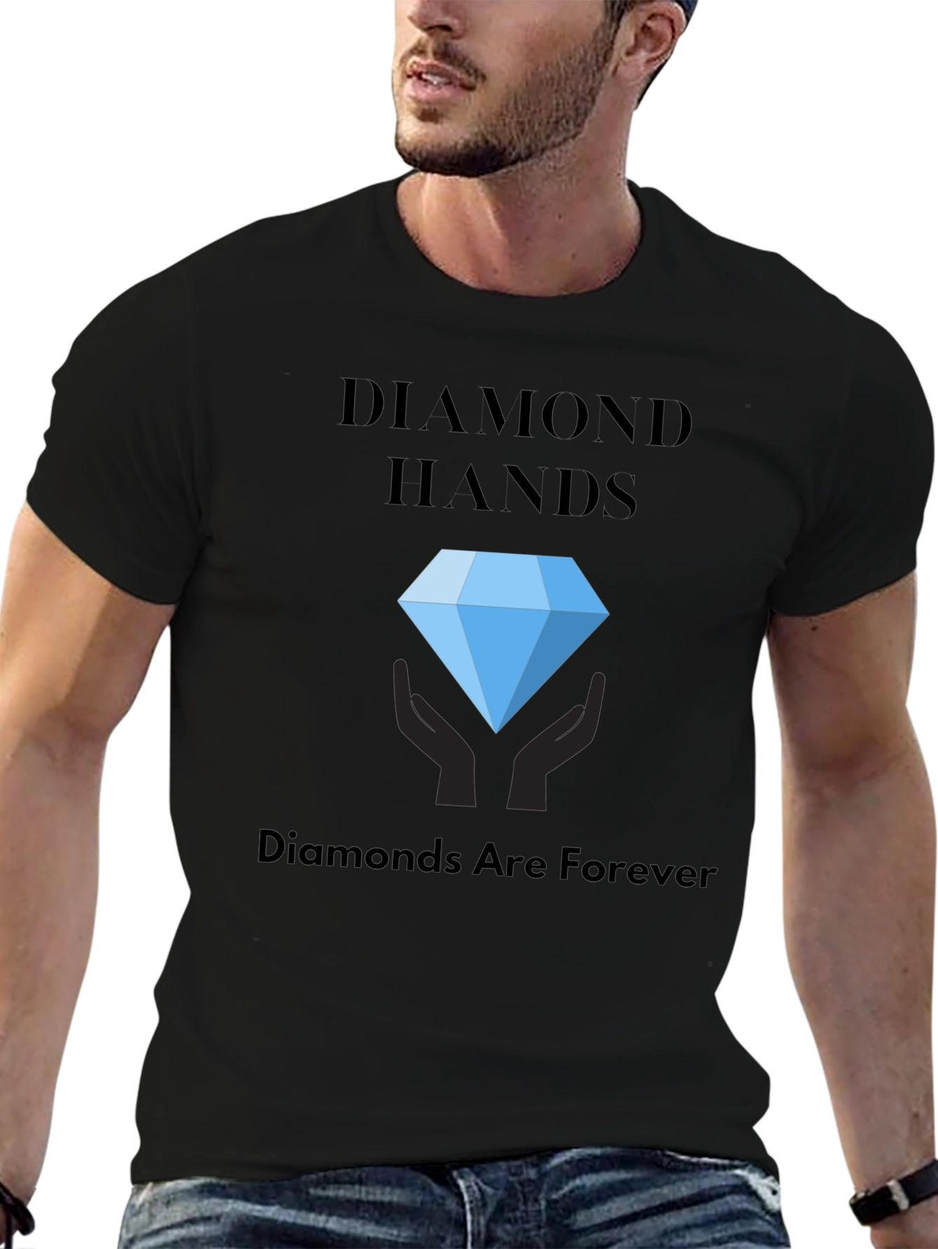 Diamond Hands Graphic Tee - Diamonds are Forever