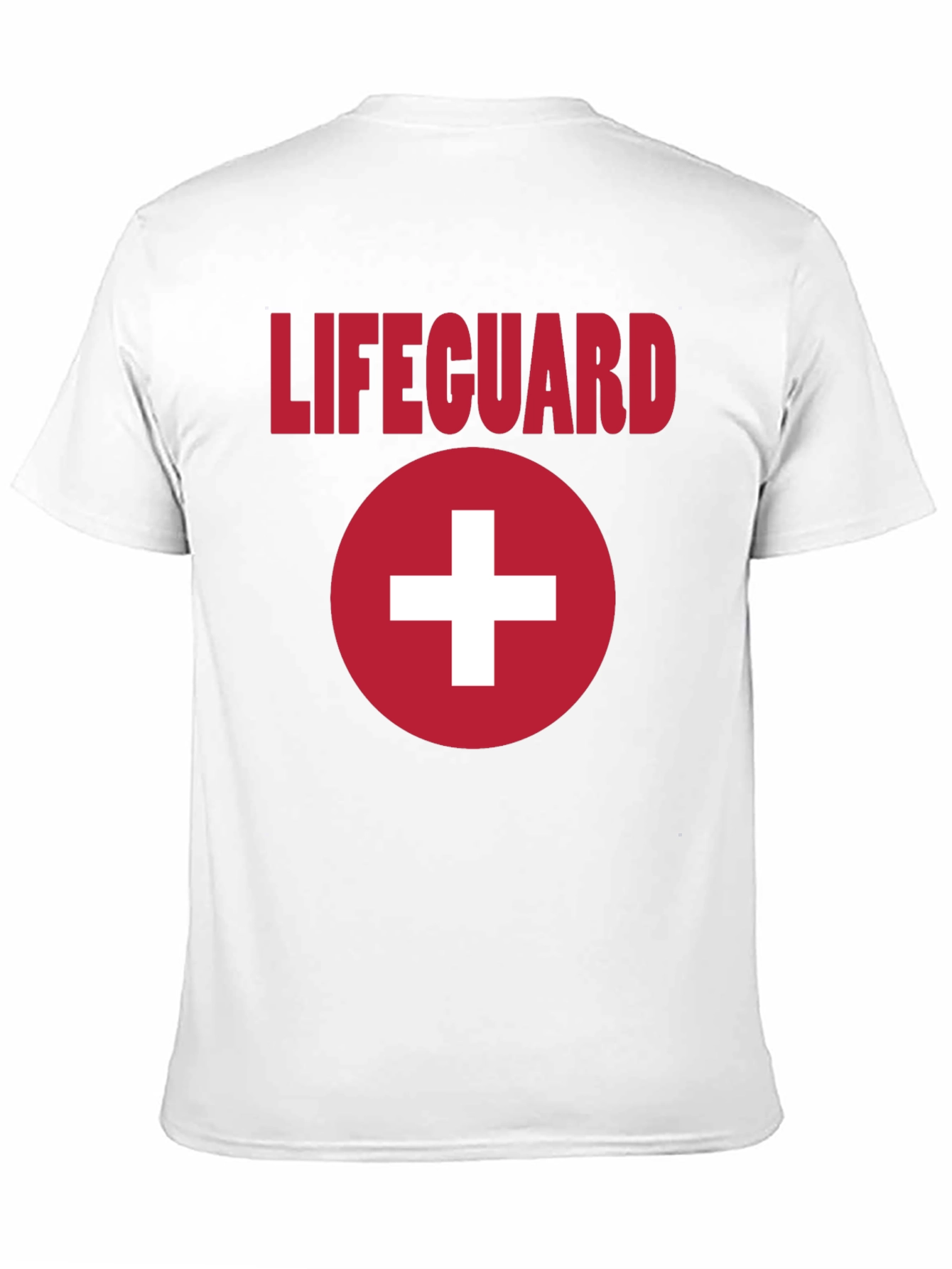 Lifeguard T-Shirt Black with Red Cross