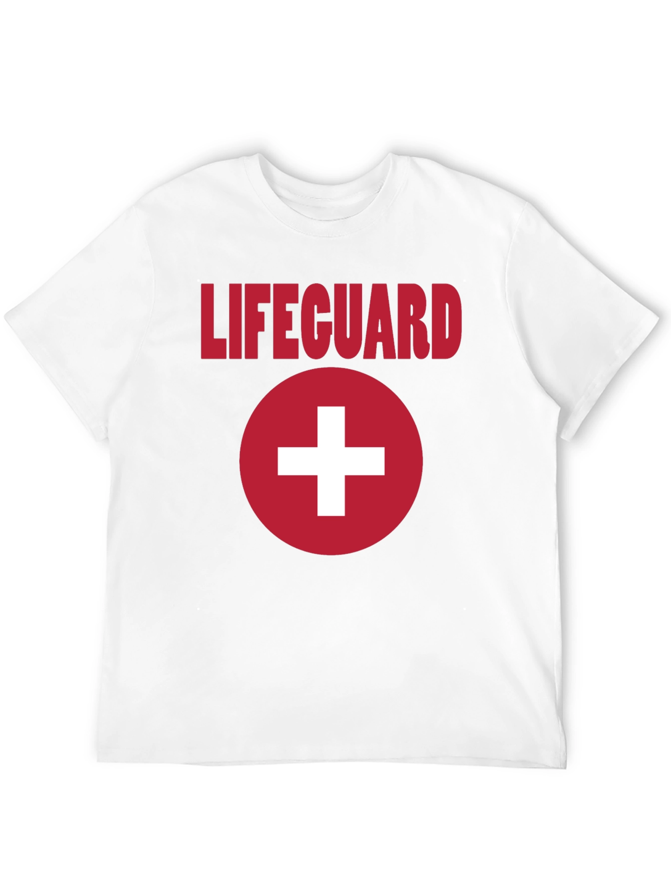 Lifeguard T-Shirt Black with Red Cross