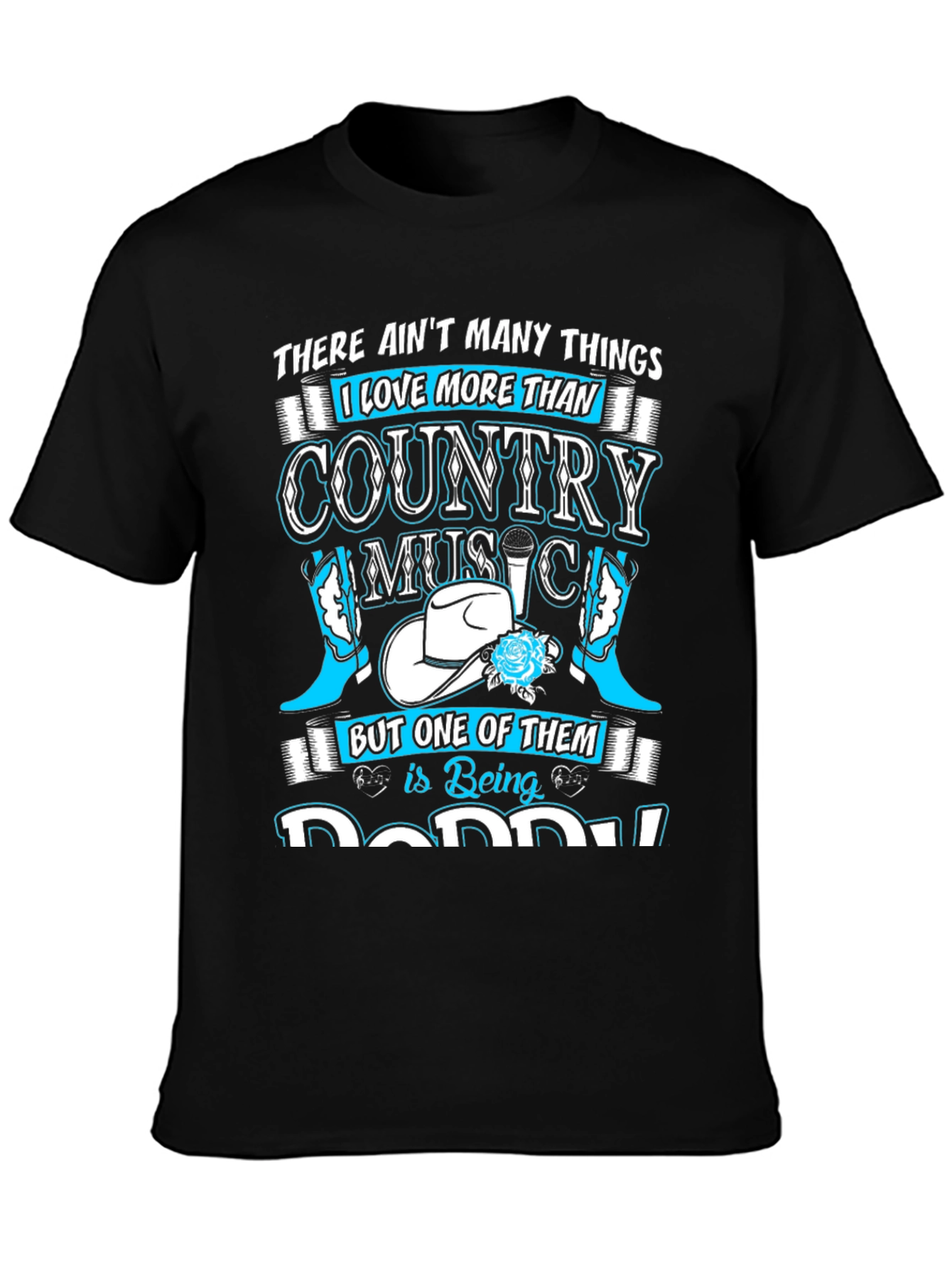 Country Music Daddy T-Shirt Black