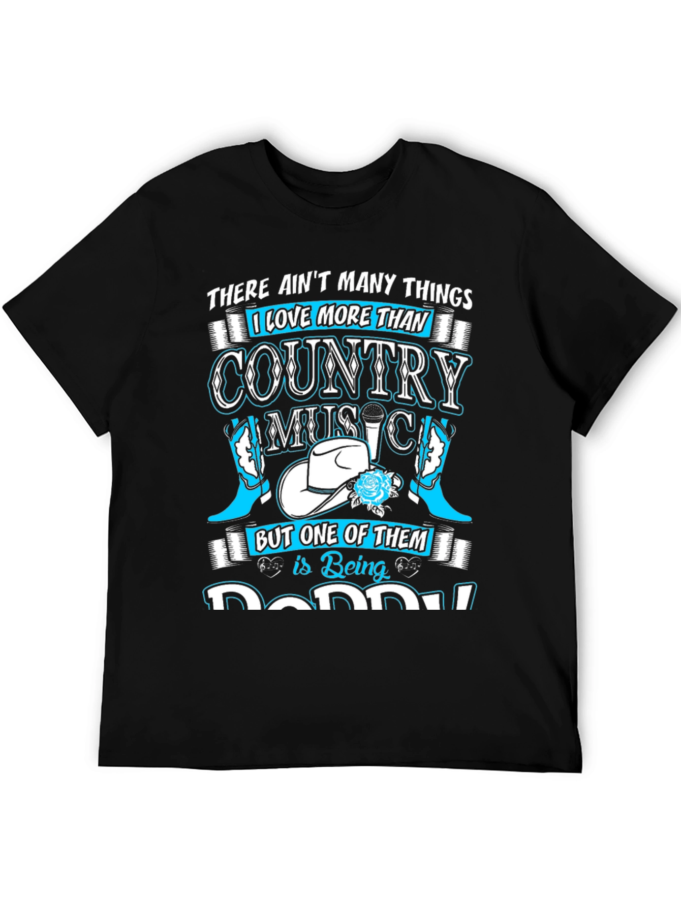 Country Music Daddy T-Shirt Black