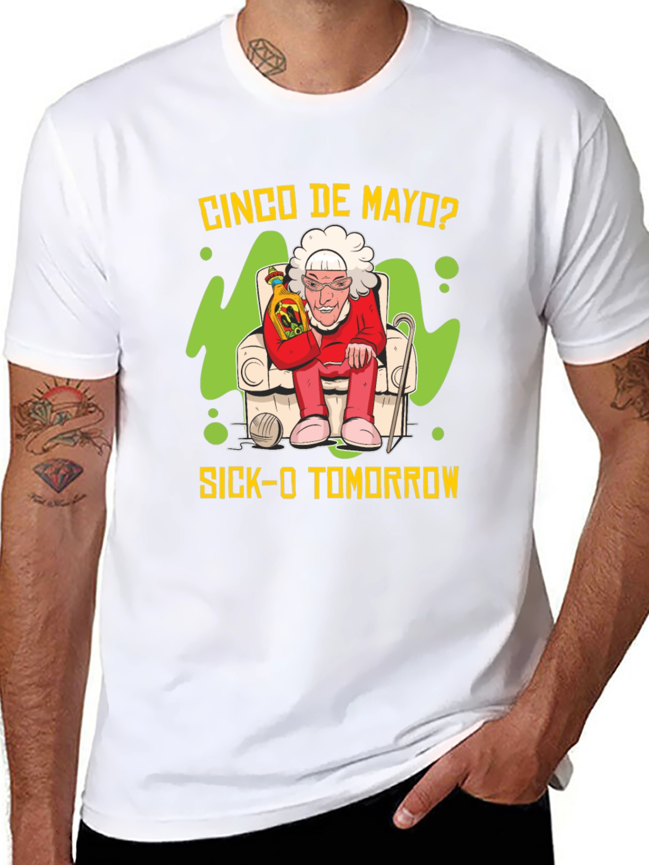Cinco de Mayo Sick-O Tomorrow Graphic T-Shirt