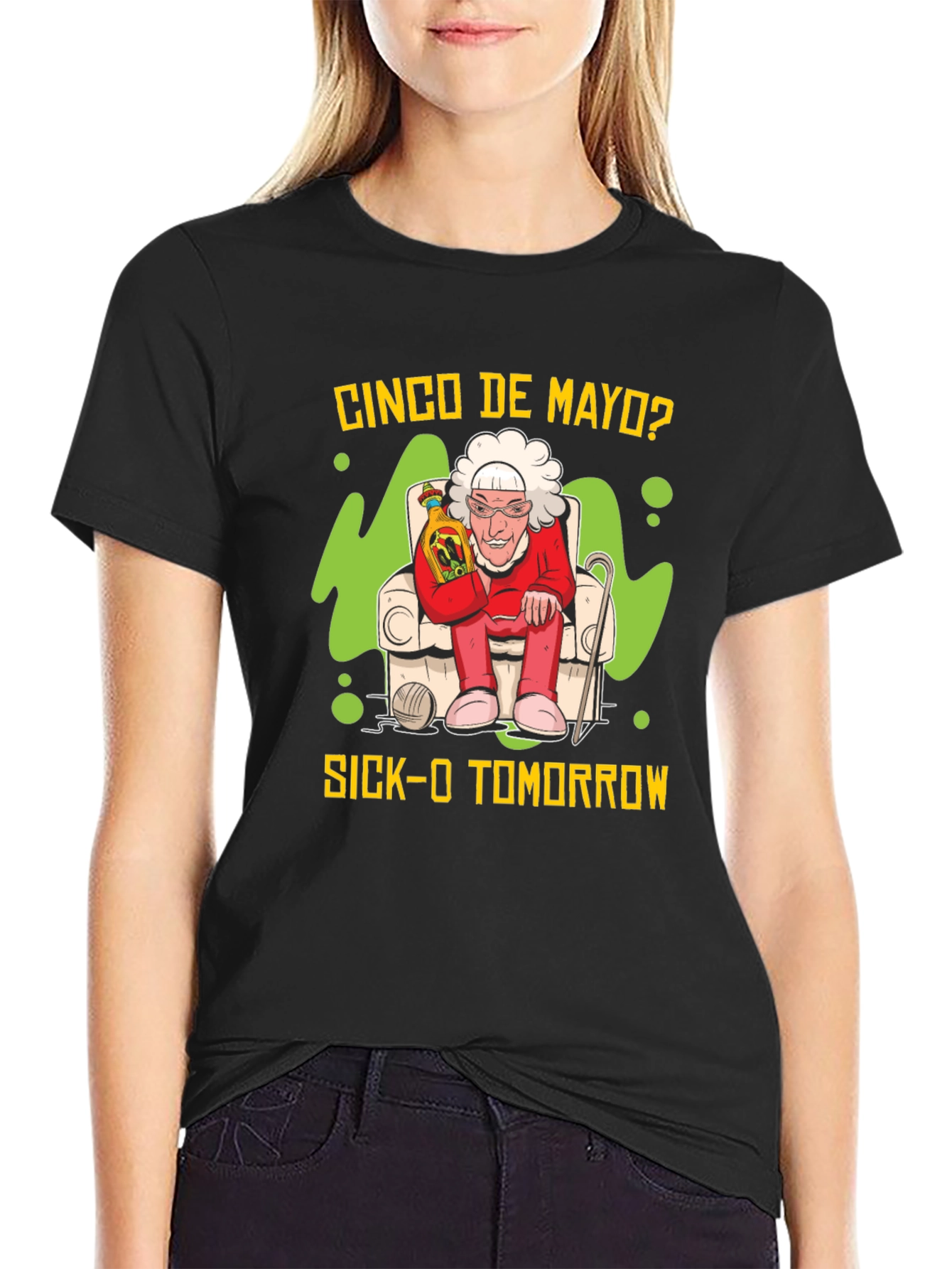 Cinco de Mayo Sick-O Tomorrow Graphic T-Shirt