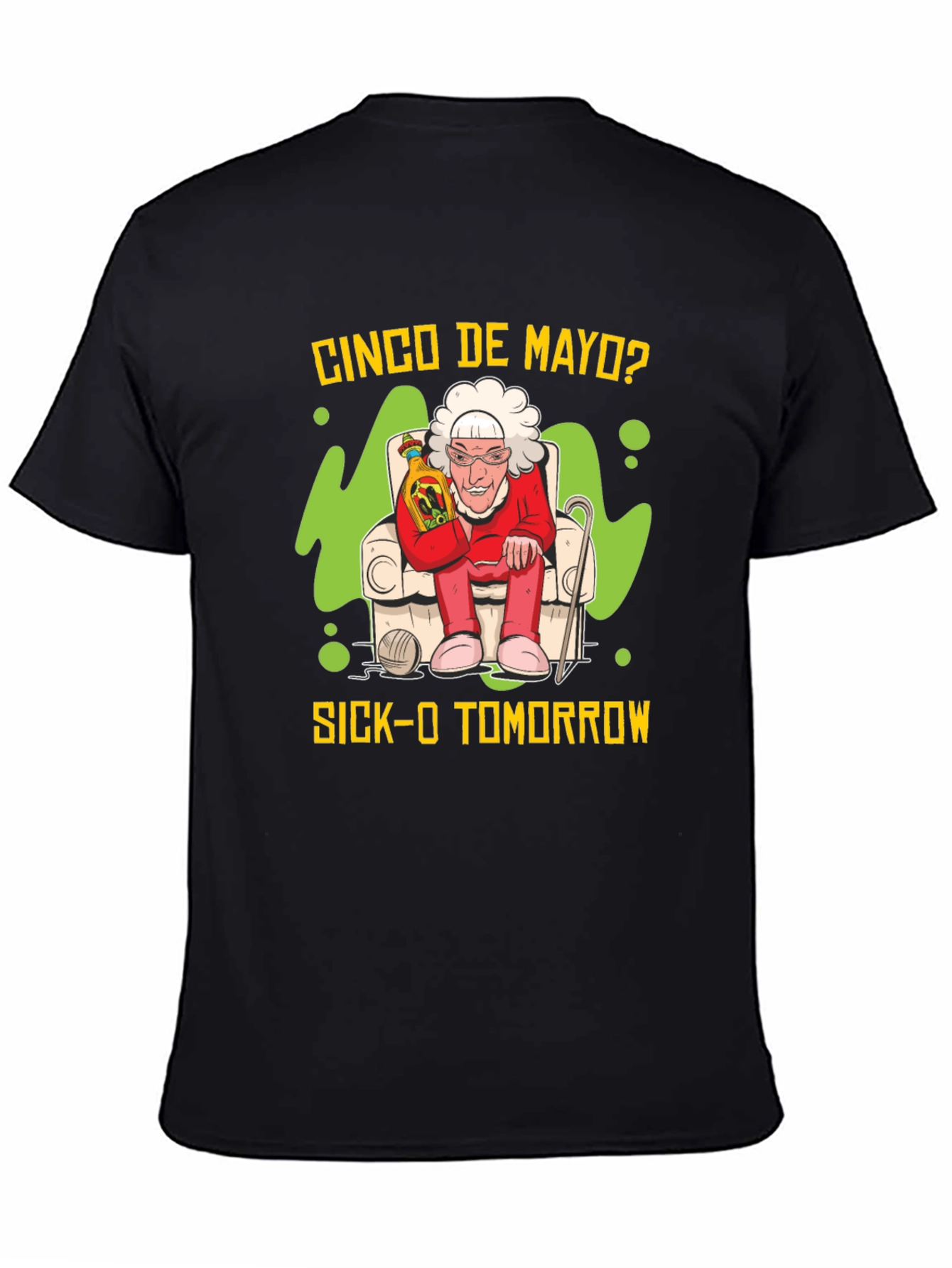 Cinco de Mayo Sick-O Tomorrow Graphic T-Shirt