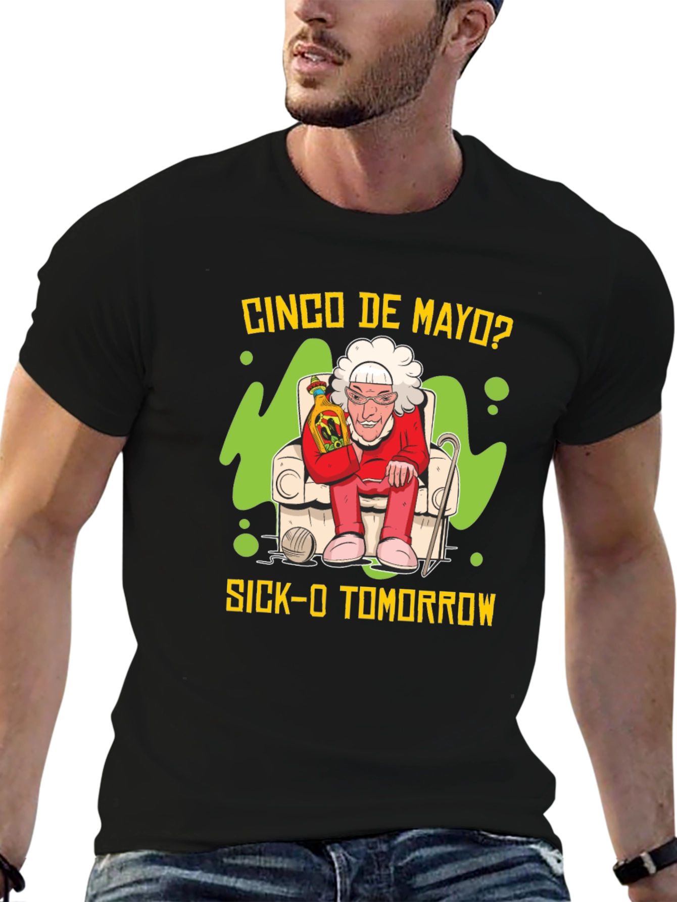 Cinco de Mayo Sick-O Tomorrow Graphic T-Shirt