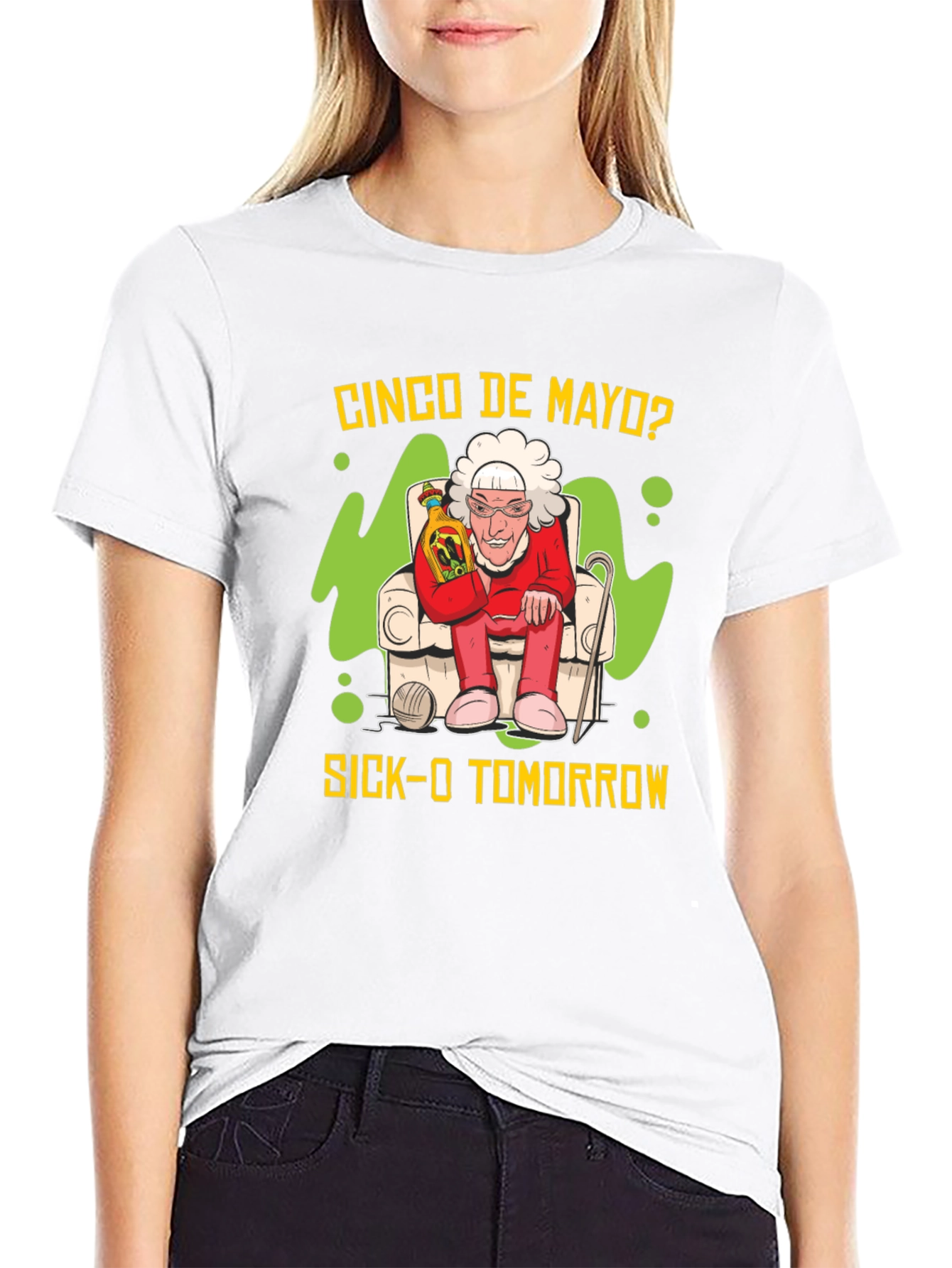 Cinco de Mayo Sick-O Tomorrow Graphic T-Shirt