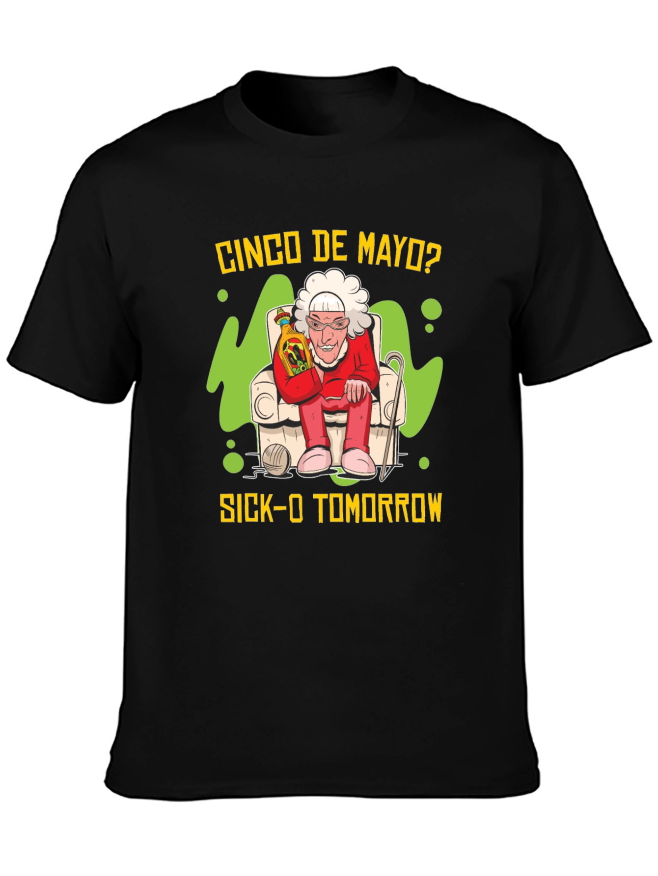 Cinco de Mayo Sick-O Tomorrow Graphic T-Shirt