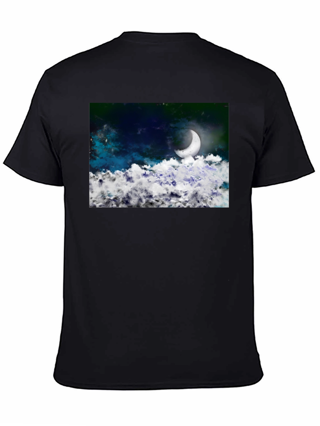 Night Sky Crescent Moon T-Shirt
