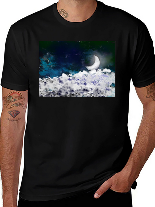 Night Sky Crescent Moon T-Shirt