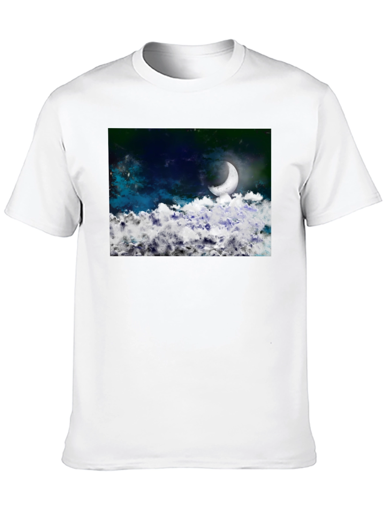 Night Sky Crescent Moon T-Shirt