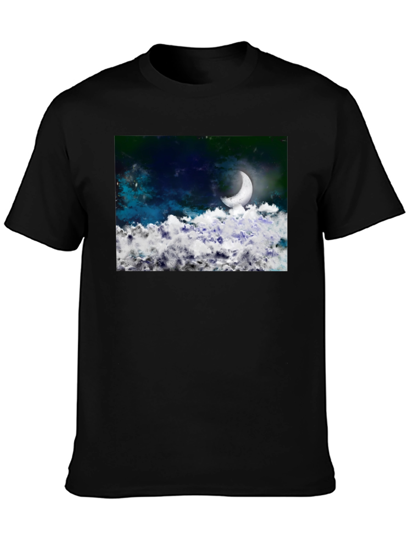 Night Sky Crescent Moon T-Shirt