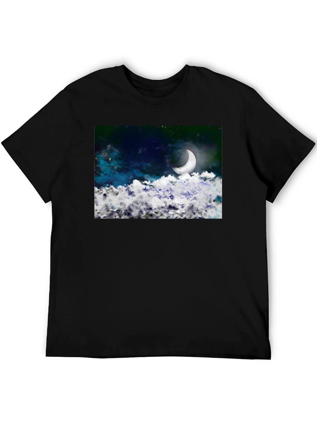 Night Sky Crescent Moon T-Shirt