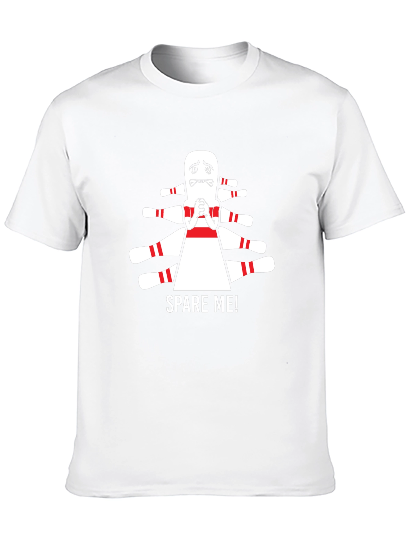 Spare Me! Bowling Pin Graphic T-Shirt