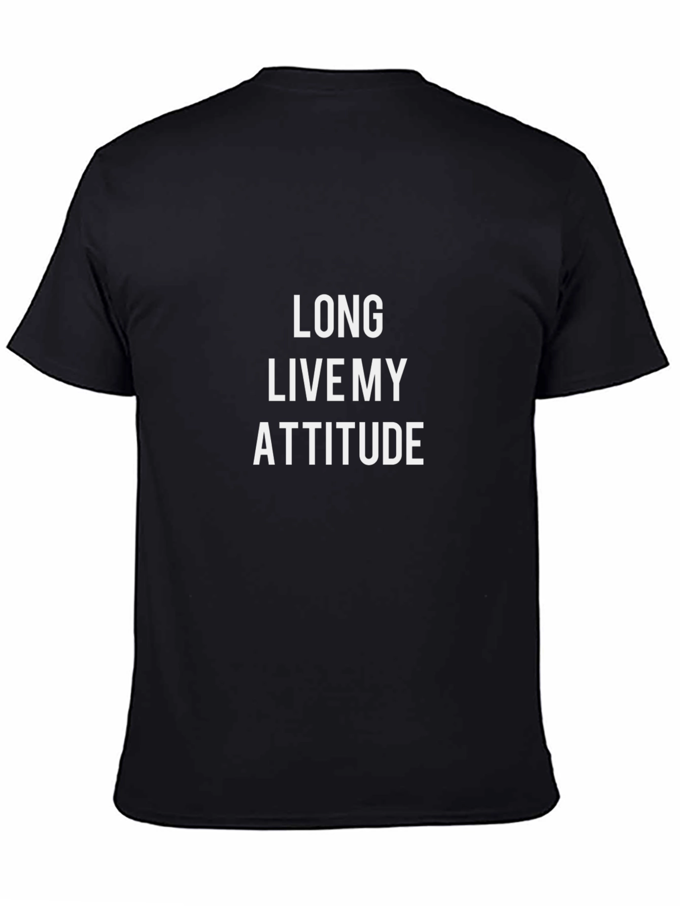 Long Live My Attitude Graphic Tee - Black