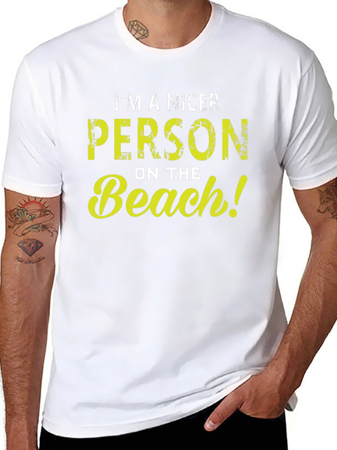 Im A Nicer Person On The Beach! Graphic T-Shirt