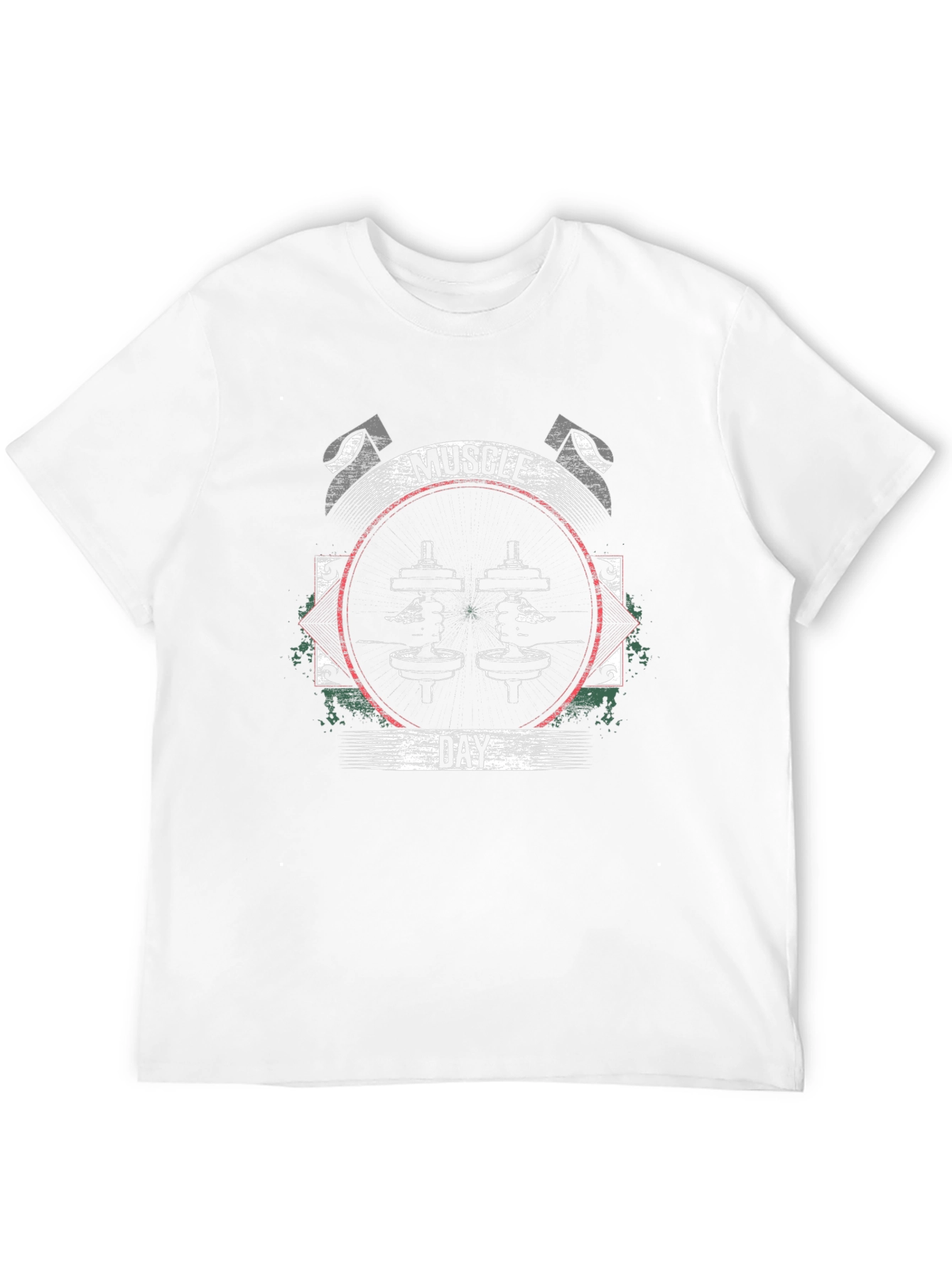 Muscle Day Black Graphic T-Shirt