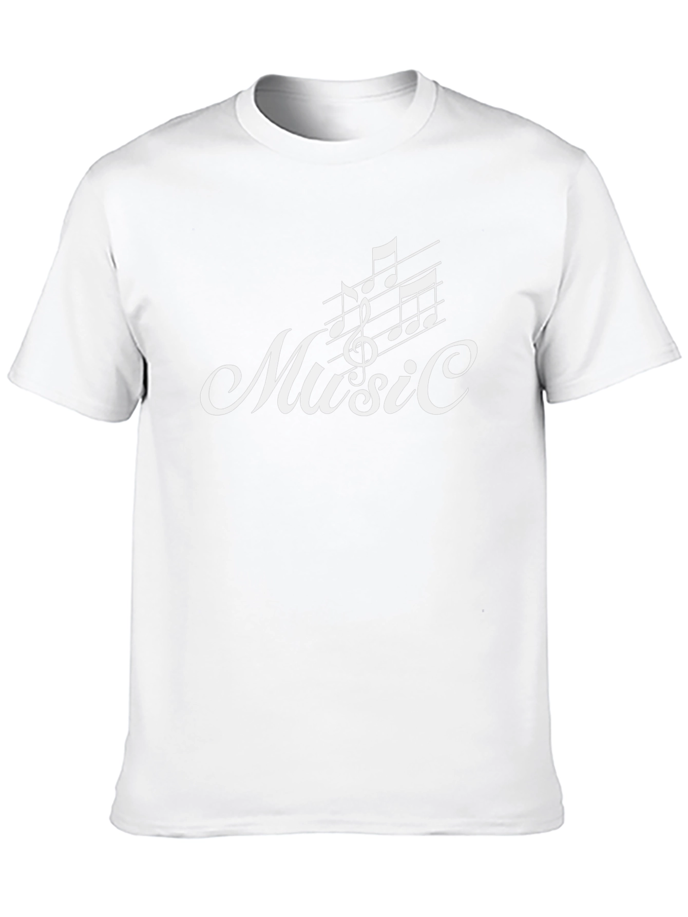 Music Graphic Black T-Shirt for Men