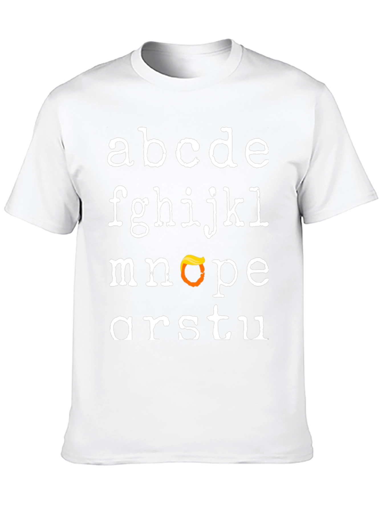 Alphabet Trump Hair T-Shirt - Funny Novelty Tee