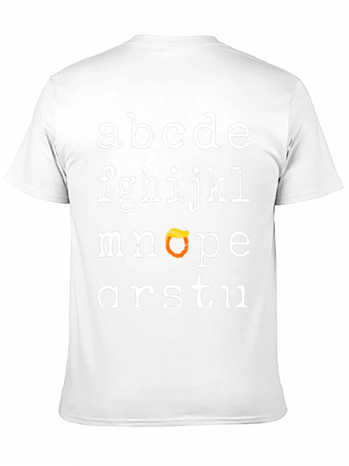 Alphabet Trump Hair T-Shirt - Funny Novelty Tee