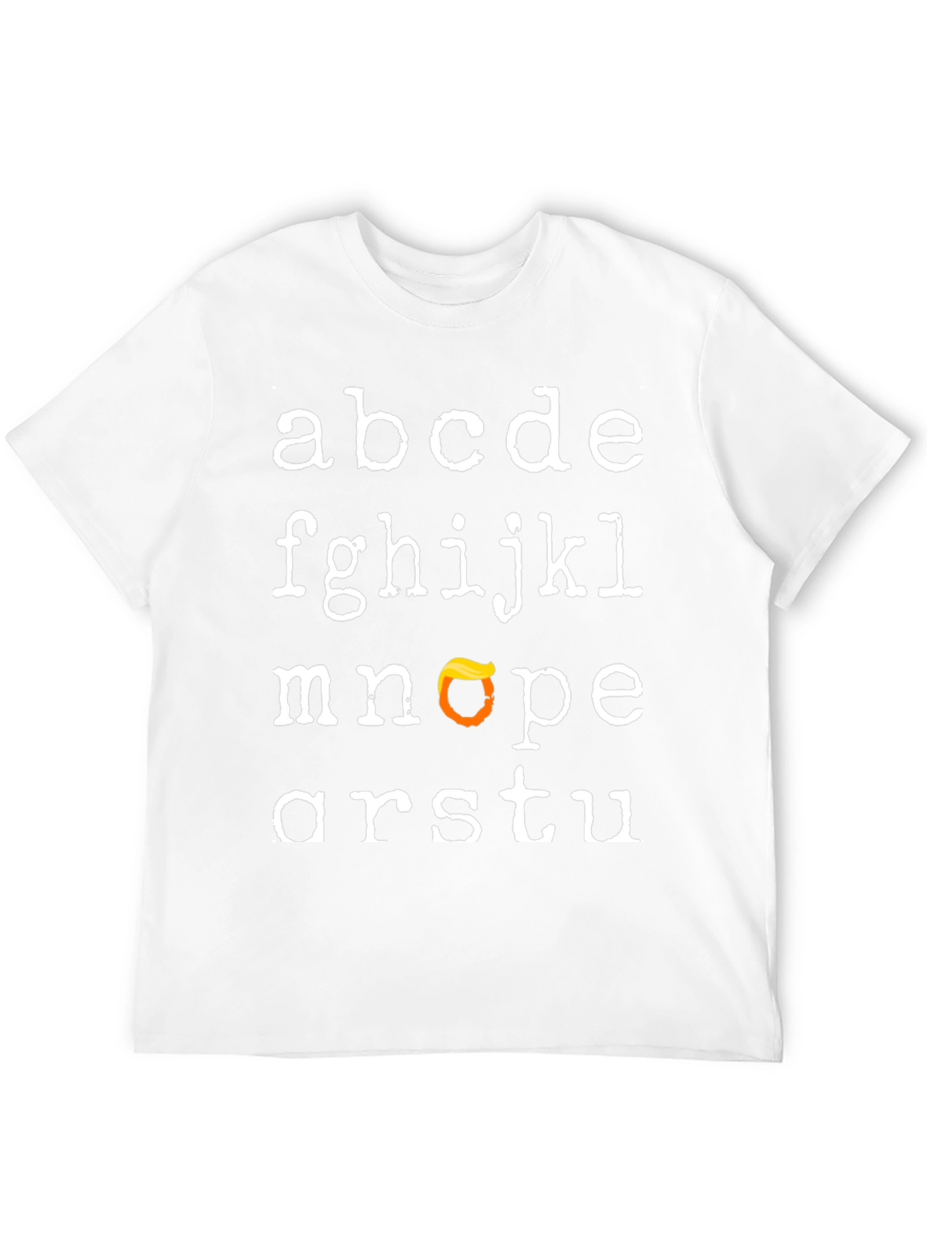 Alphabet Trump Hair T-Shirt - Funny Novelty Tee