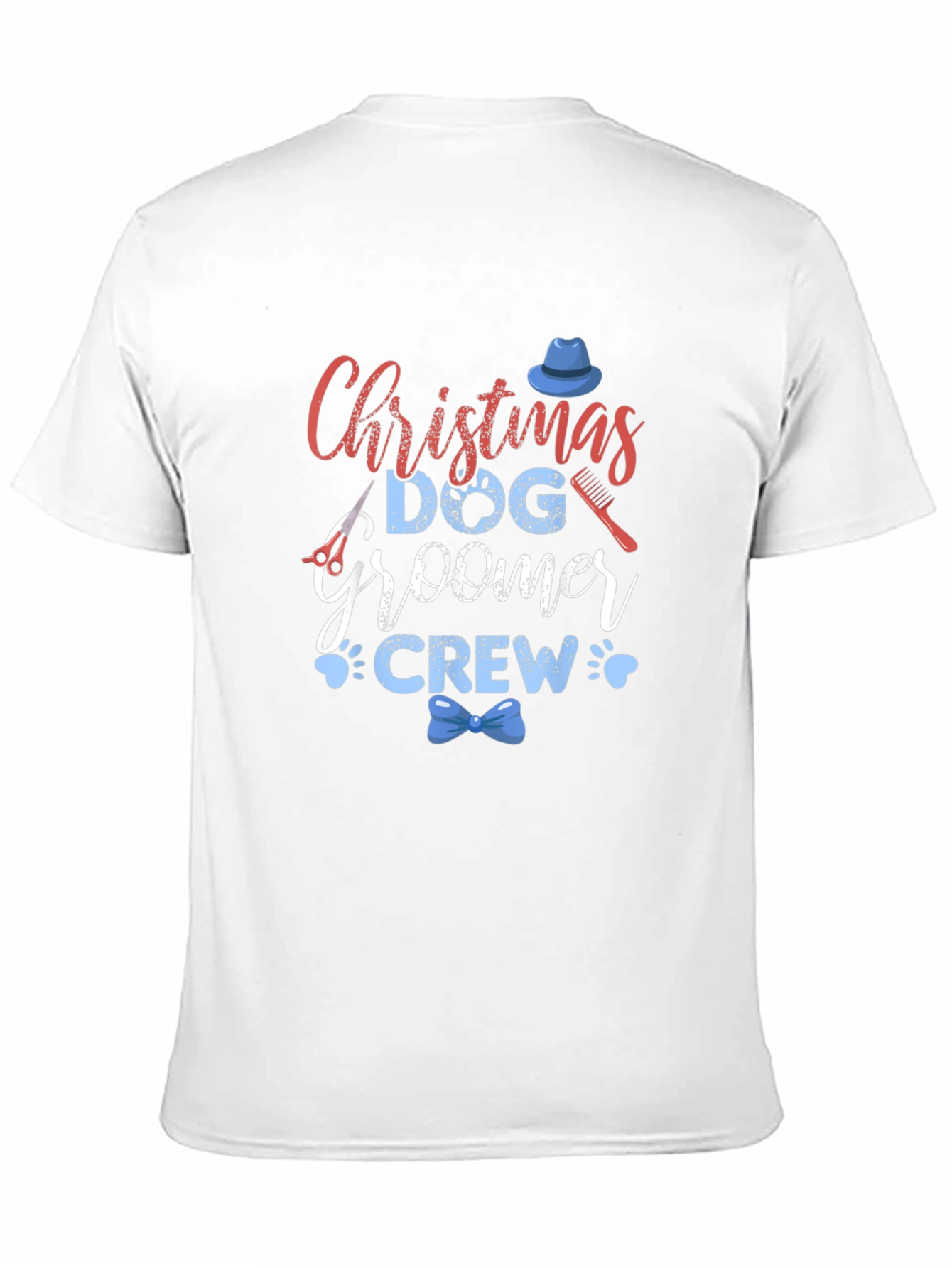 Christmas Dog Groomer Crew Graphic Tee
