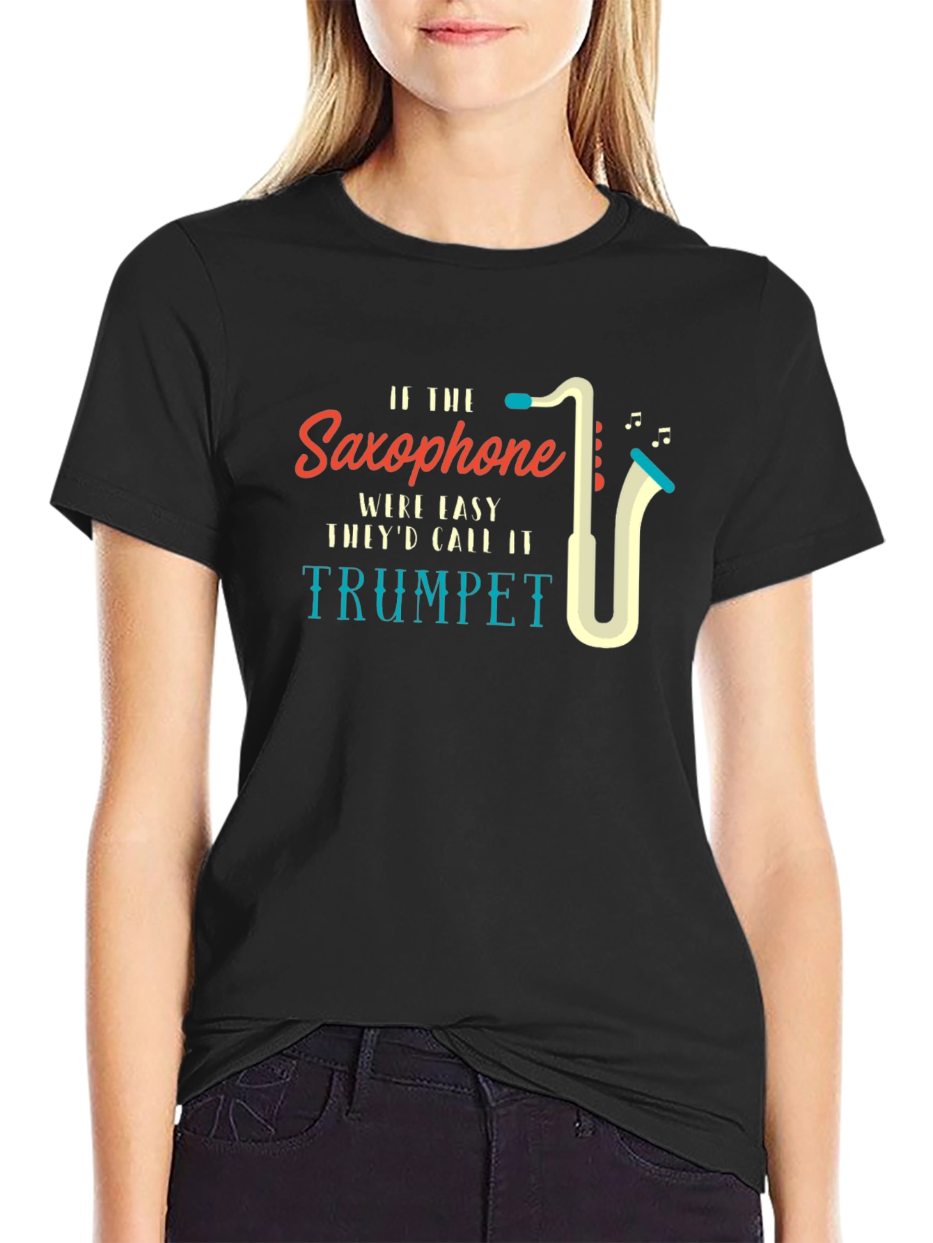 Saxophone vs Trumpet Musician T-Shirt