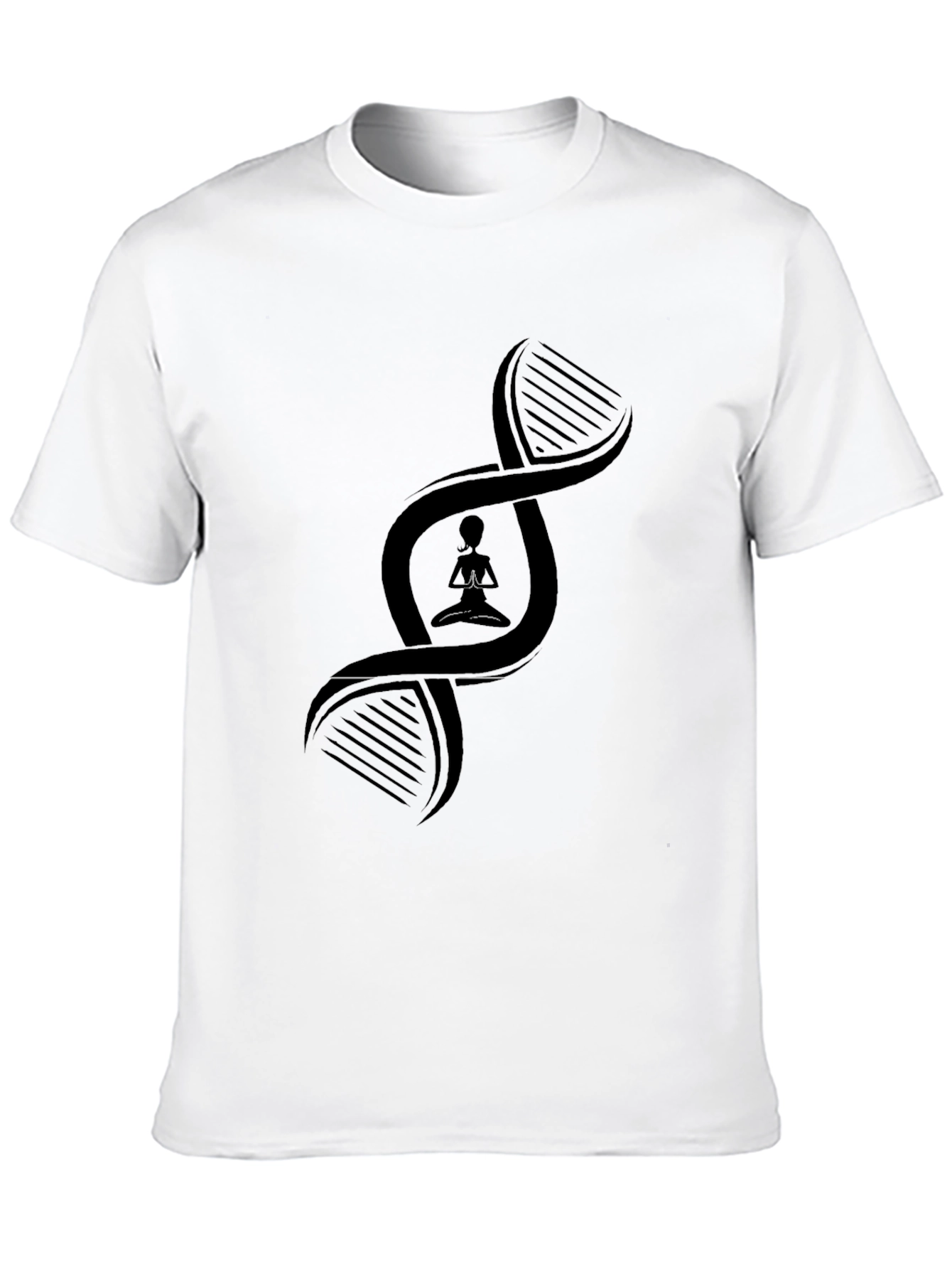 DNA Yoga Pose Black T-Shirt