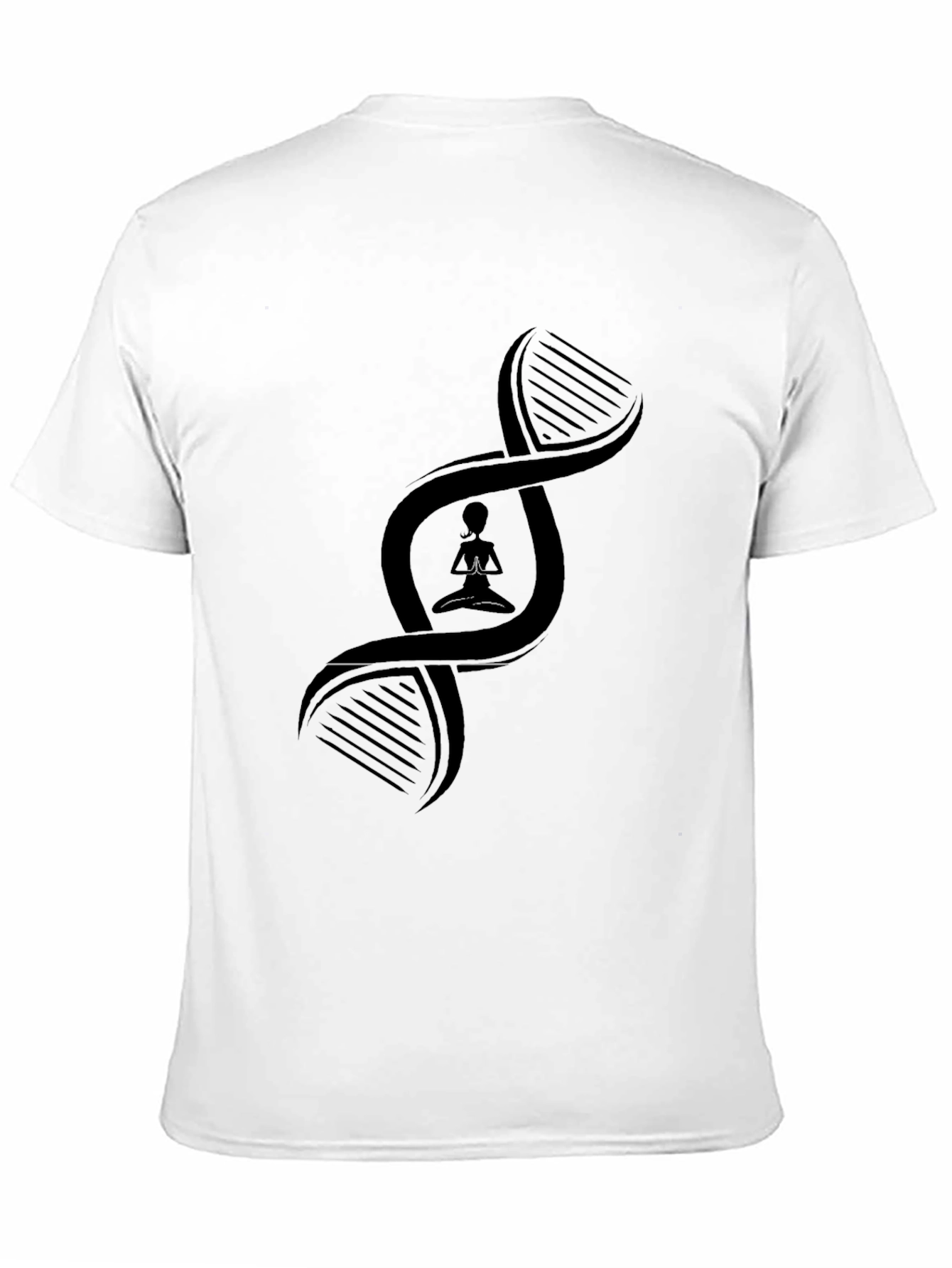 DNA Yoga Pose Black T-Shirt