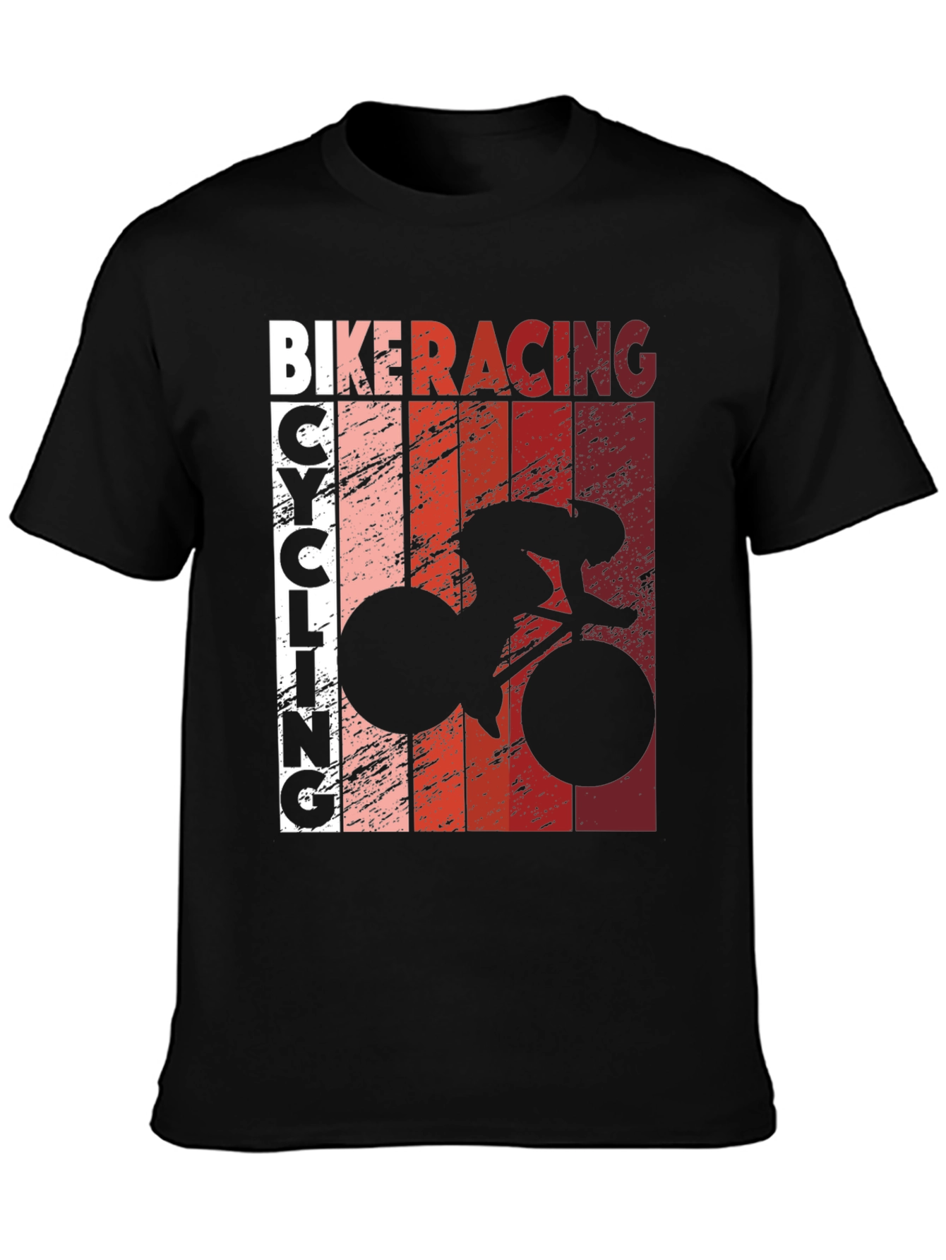 Bike Racing Cycling T-Shirt - Black