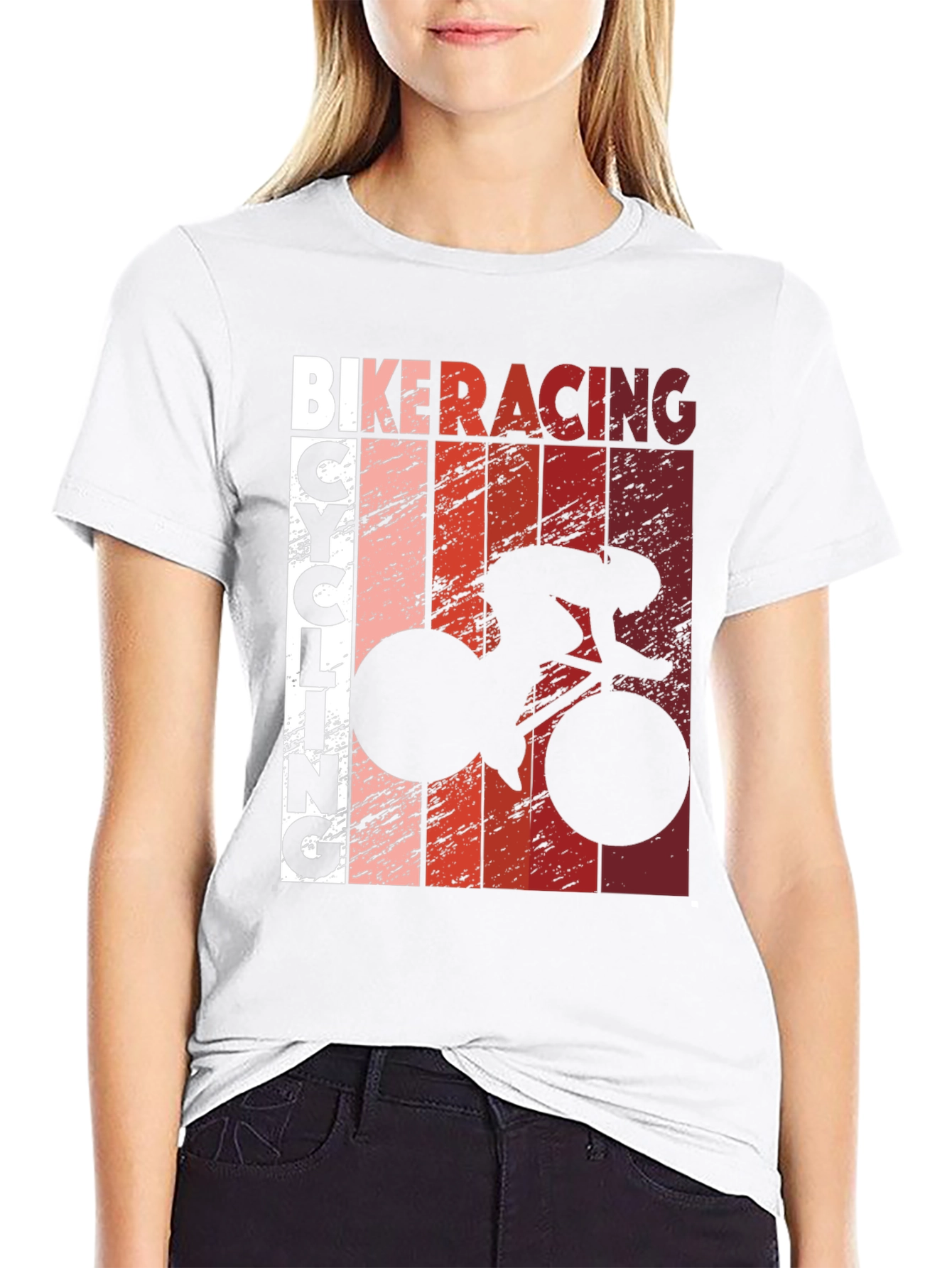 Bike Racing Cycling T-Shirt - Black