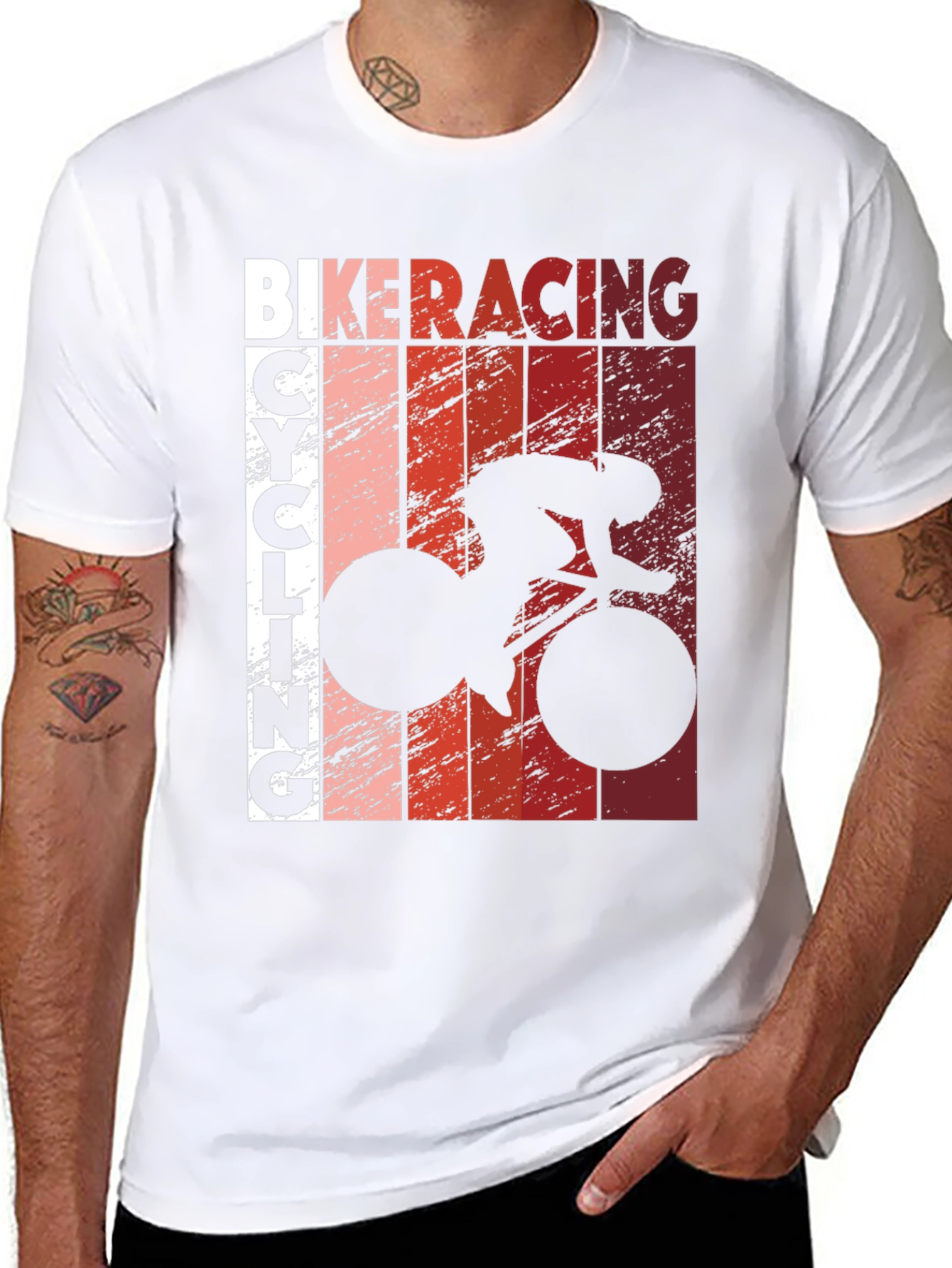 Bike Racing Cycling T-Shirt - Black