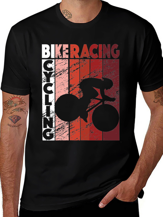 Bike Racing Cycling T-Shirt - Black