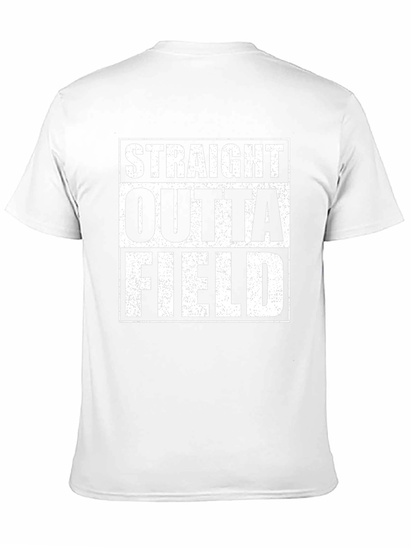 Straight Outta Field Black Graphic T-Shirt