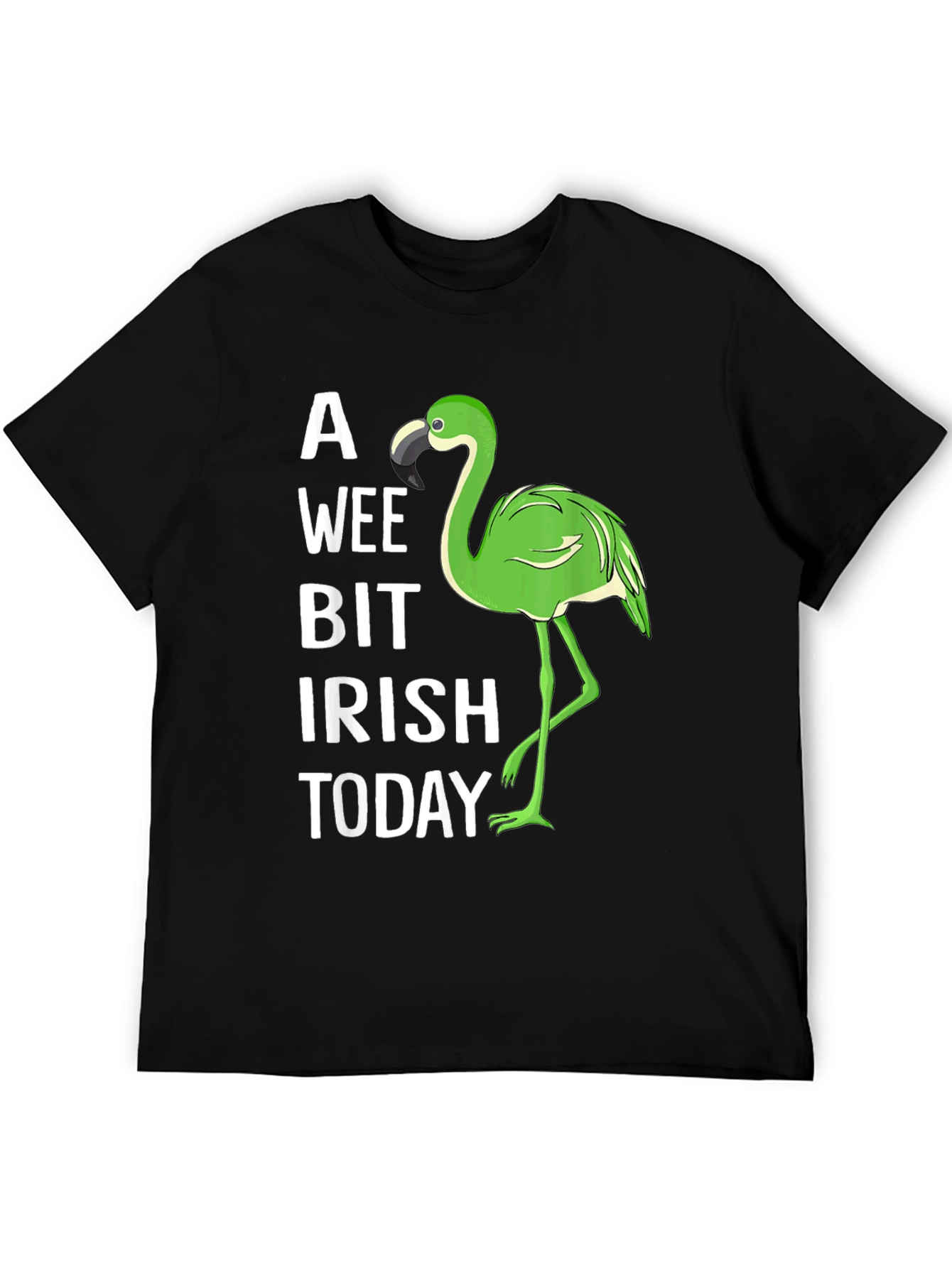 A Wee Bit Irish Flamingo Graphic Tee