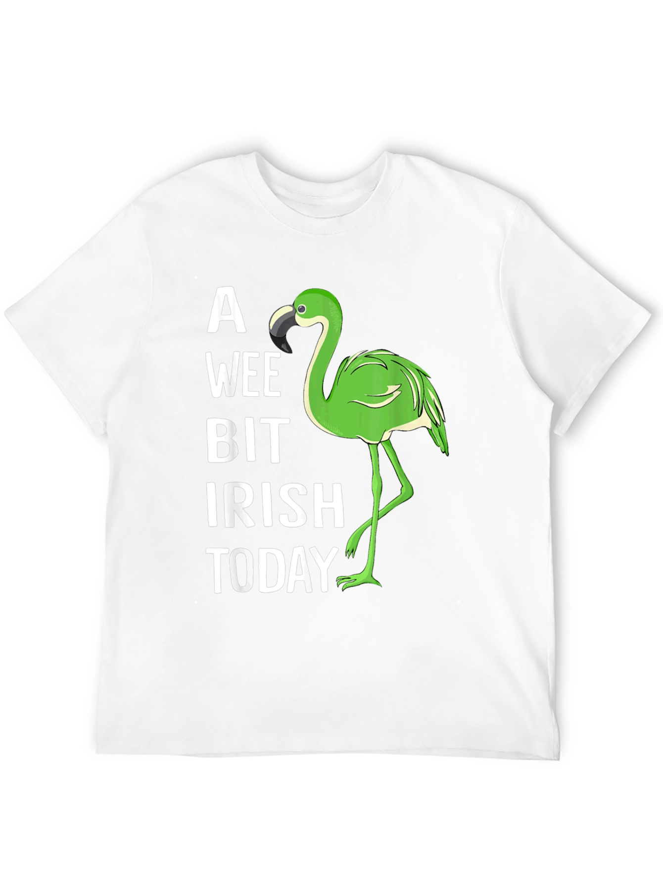 A Wee Bit Irish Flamingo Graphic Tee